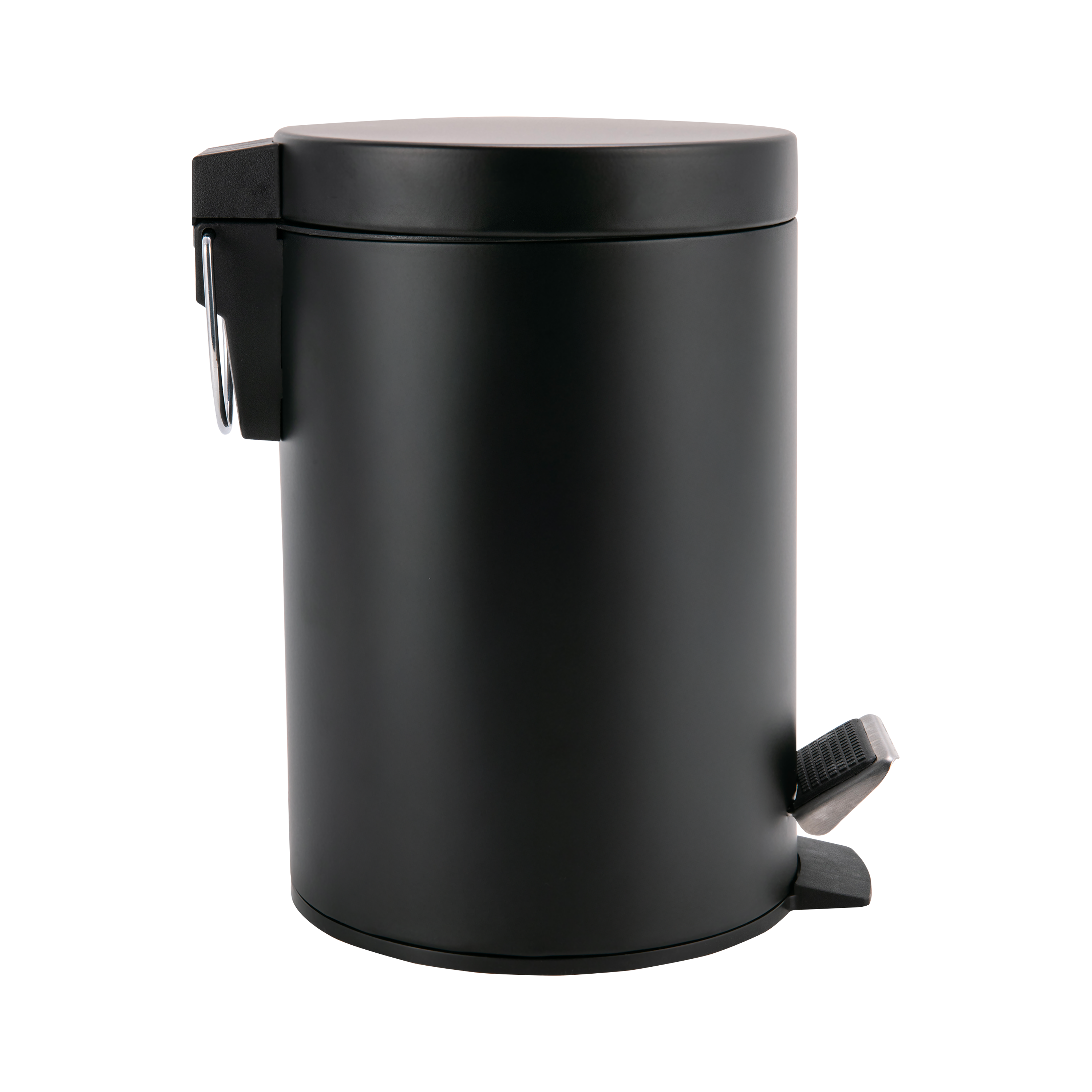 Papelera baño negro 3l