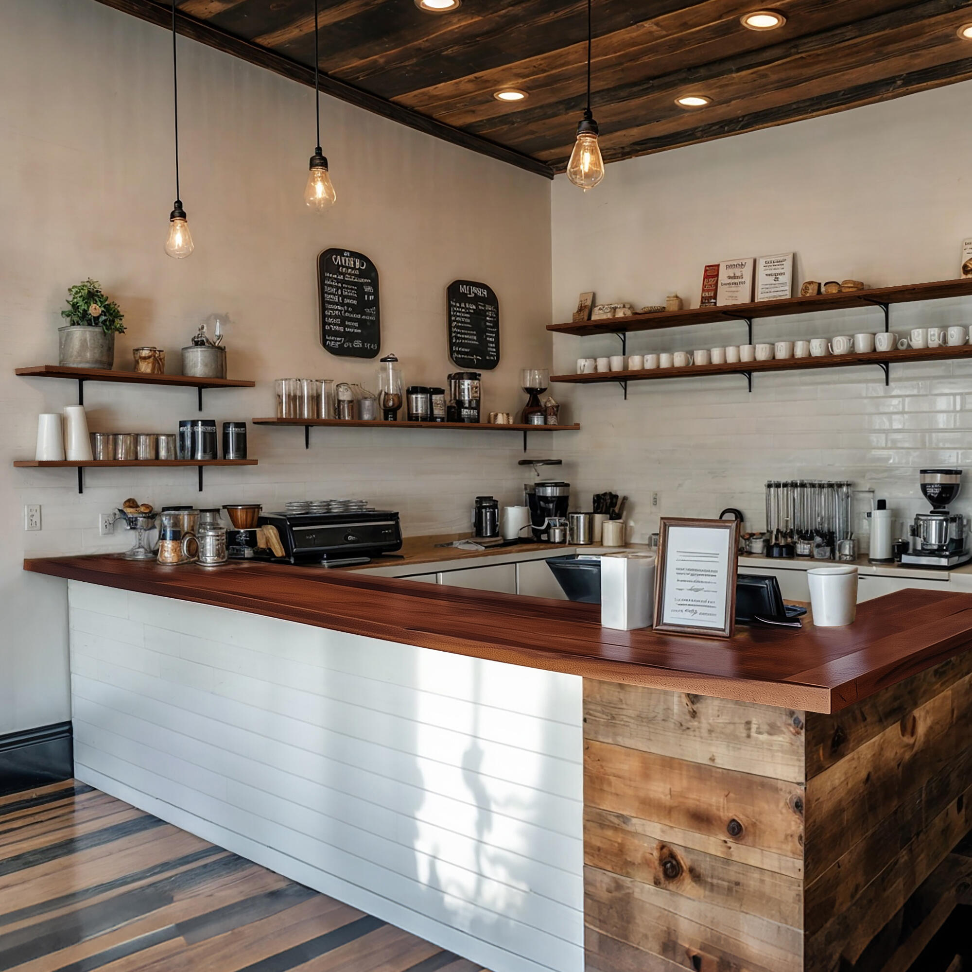 Etagère murale en acacia massif SPACEO, L.60 cm x P.18 cm, Ep.1.8 cm - 7