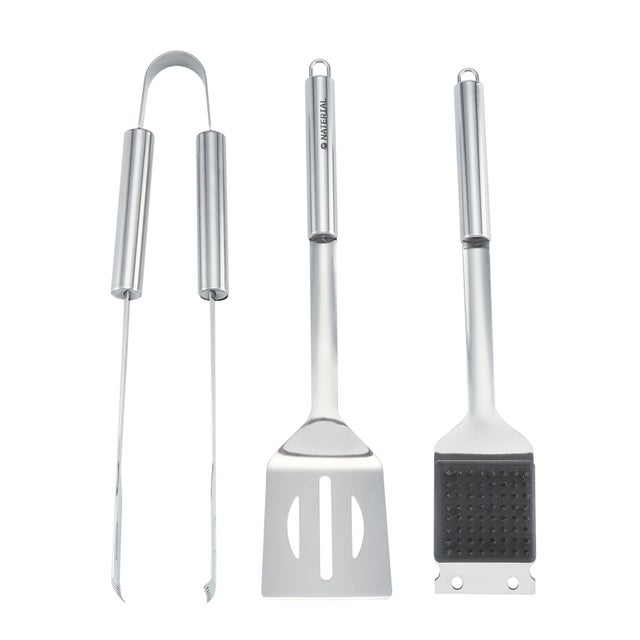 Set de 3 accessoires de cuisson en inox NATERIAL pour barbecue