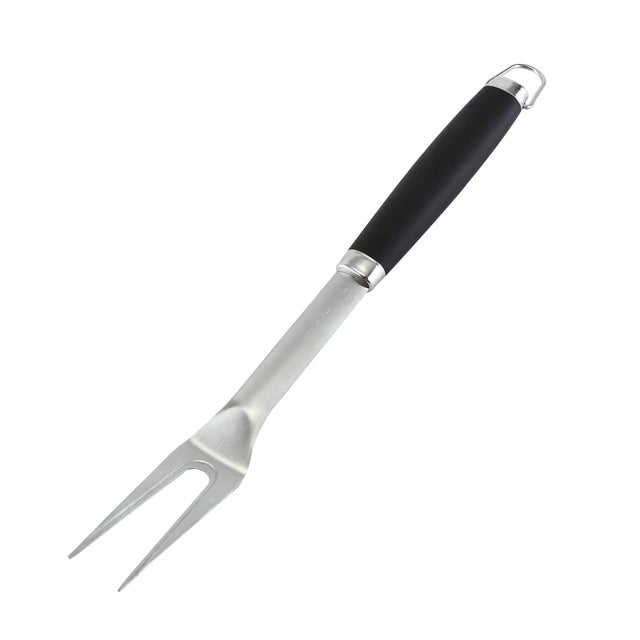 Fourchette en inox avec manche ergonomique NATERIAL pour barbecue