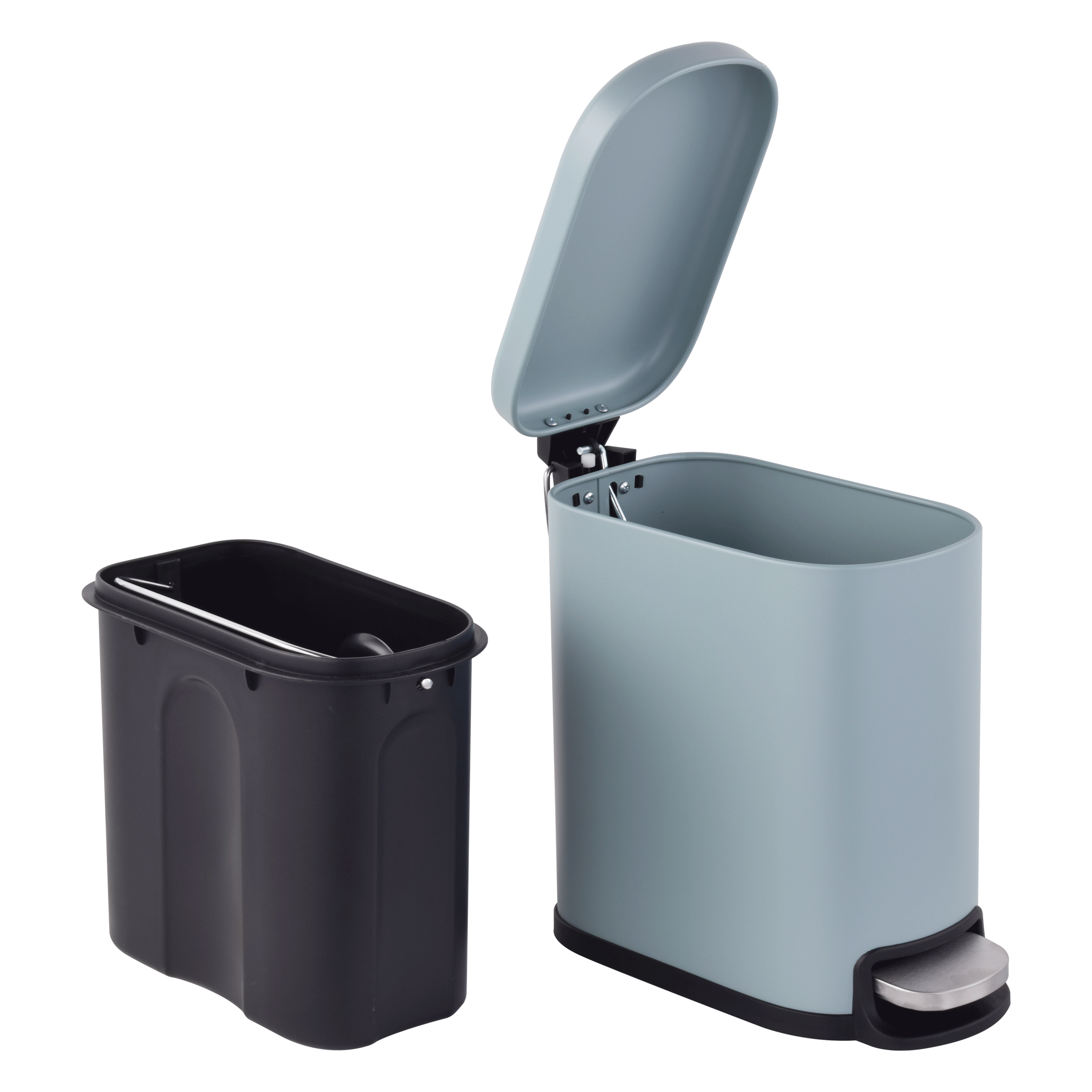 Łazienkowy kosz na śmieci Remix Slim 5l zielony Celadon Sensea - 3