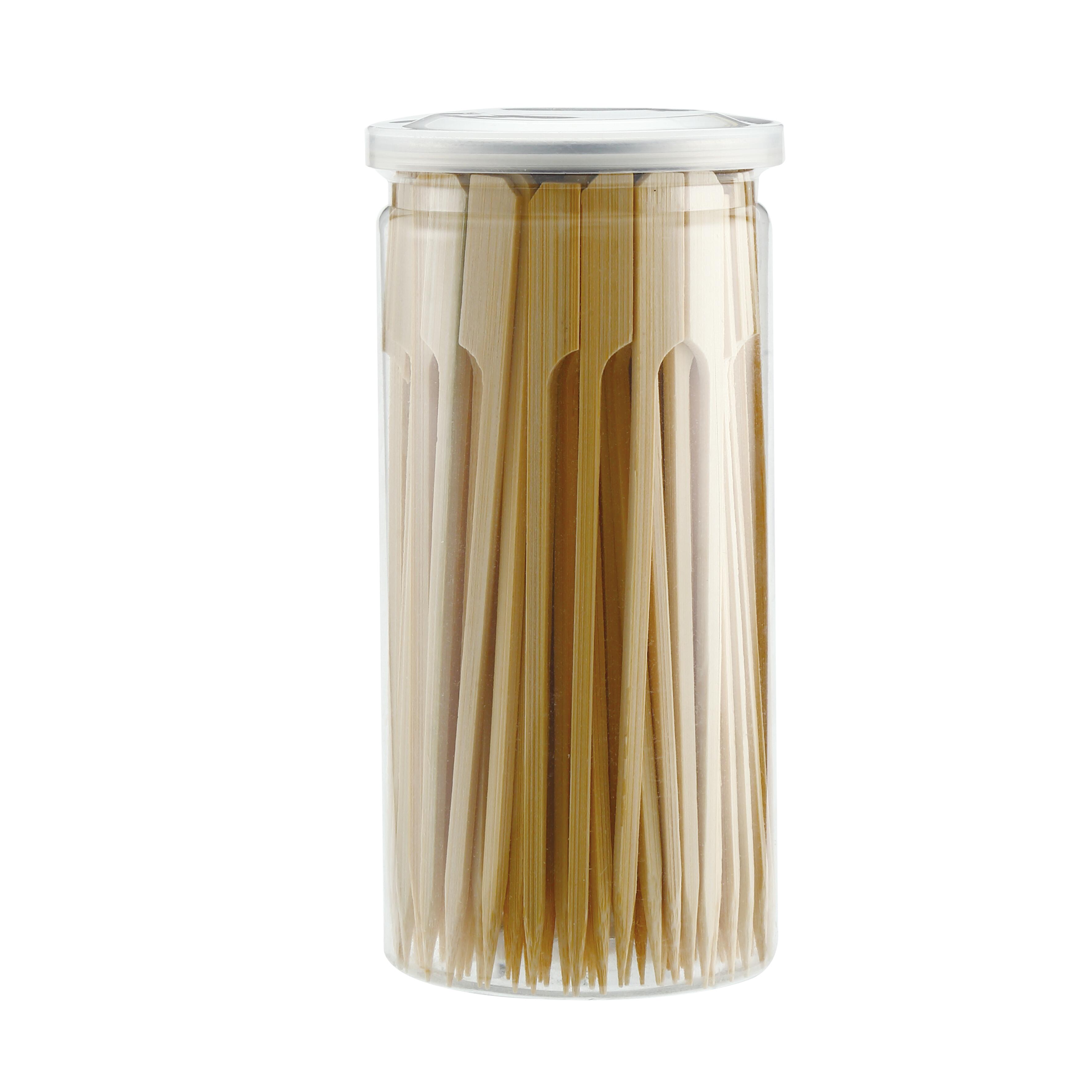 Lot de 110 piques à brochette 15cm en bambou NATERIAL pour barbecue - 3