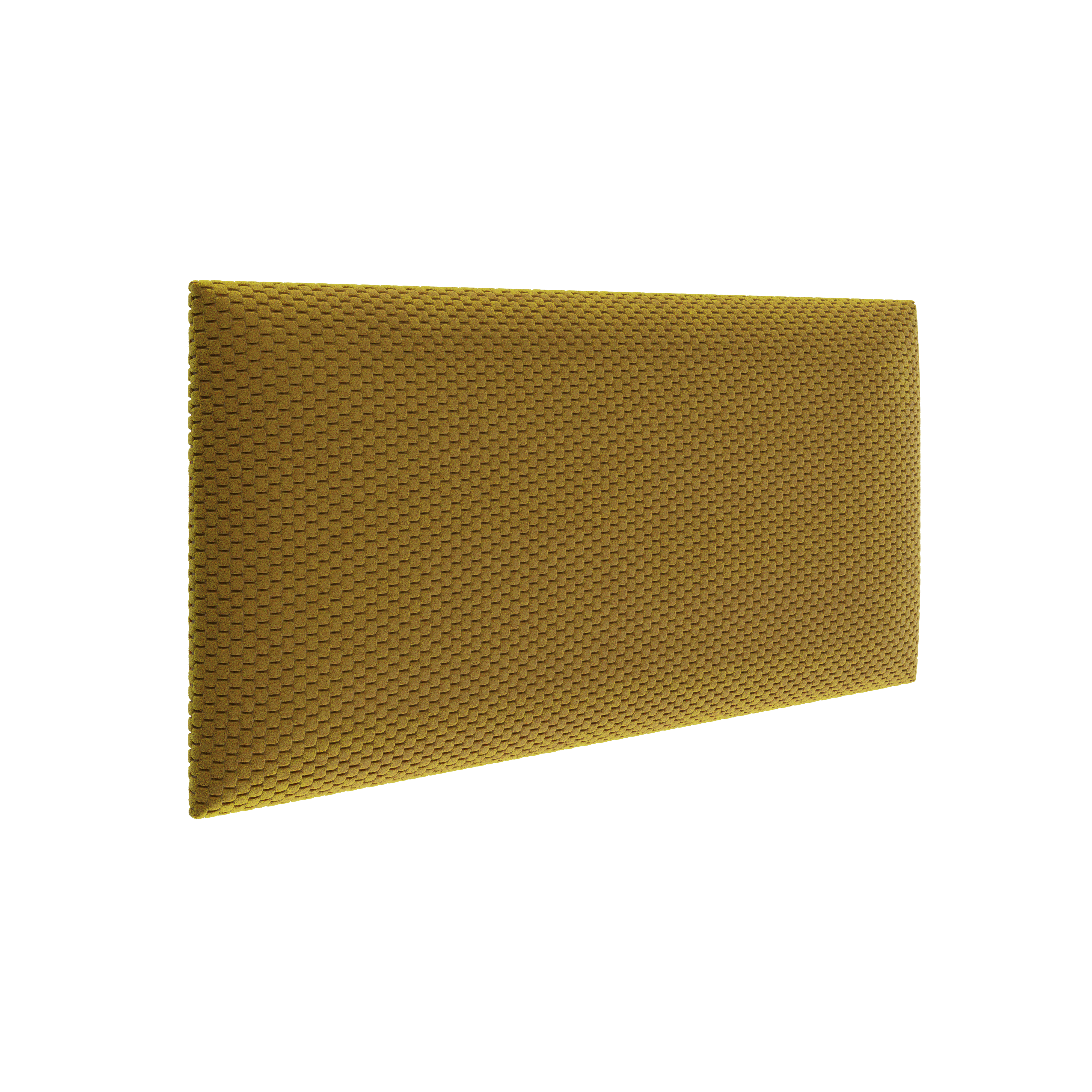 Panel tapicerowany prostokątny 60x30 cm Frotti żółty