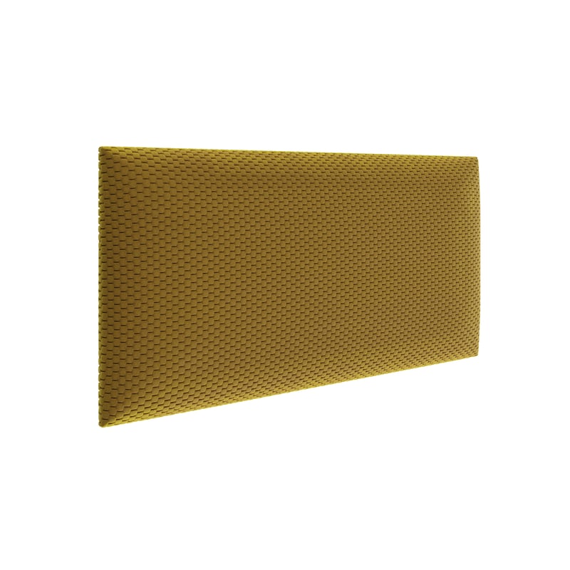 Panel tapicerowany prostokątny 60x30 cm Frotti żółty