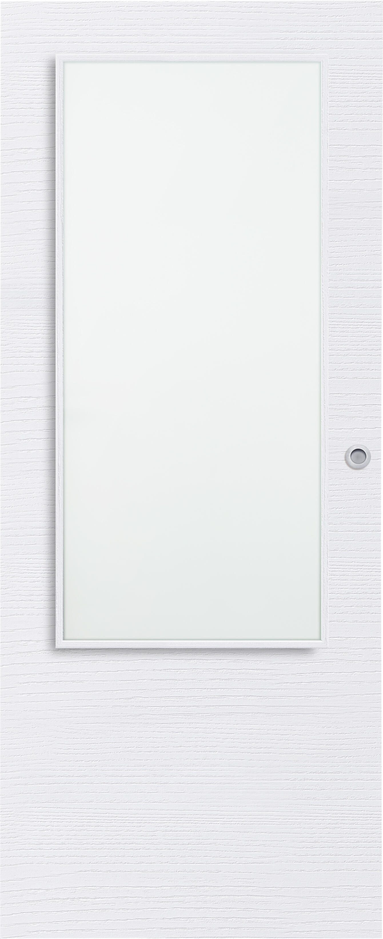 Puerta interior corredera bari nordic blanco line cristal 72,5cm uñero