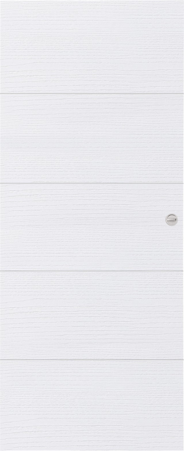 Puerta de interior corredera ciega maciza melamina Line Lucerna Nordic blanco con uñero y condena anchura 72,5cm