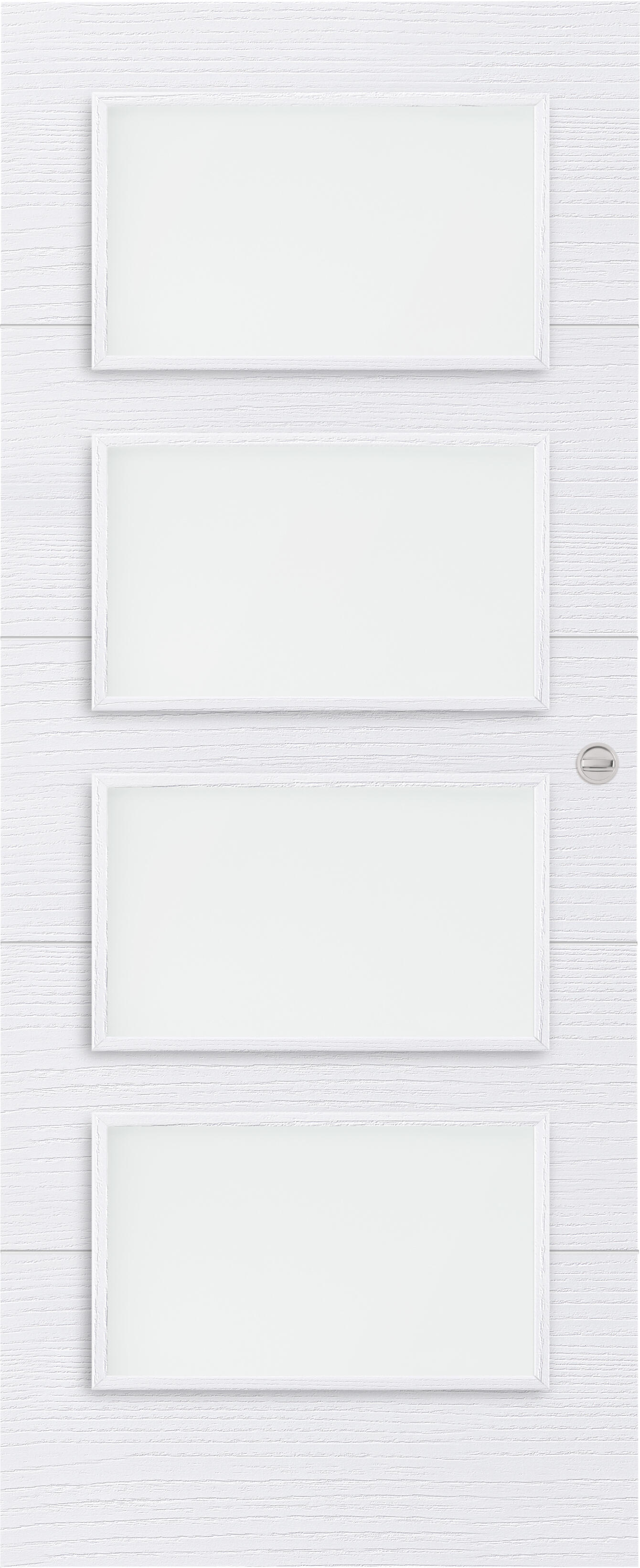 Puerta de interior corredera con cristal incluido maciza acabado laminado line lucerna nordic blanco con uñero y condena anchura 82,5cm