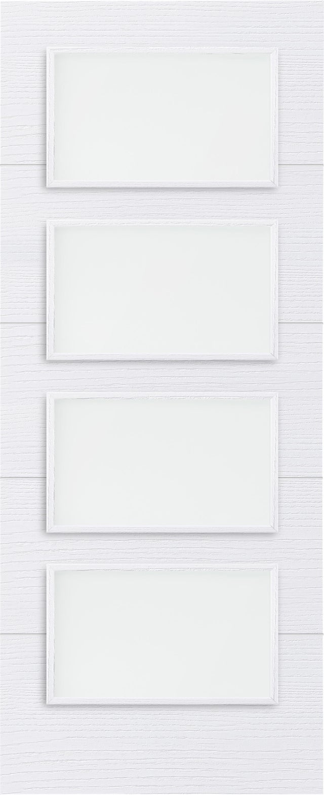 Puerta de interior corredera con cristal maciza melamina Line Lucerna Nordic blanco anchura 82,5cm