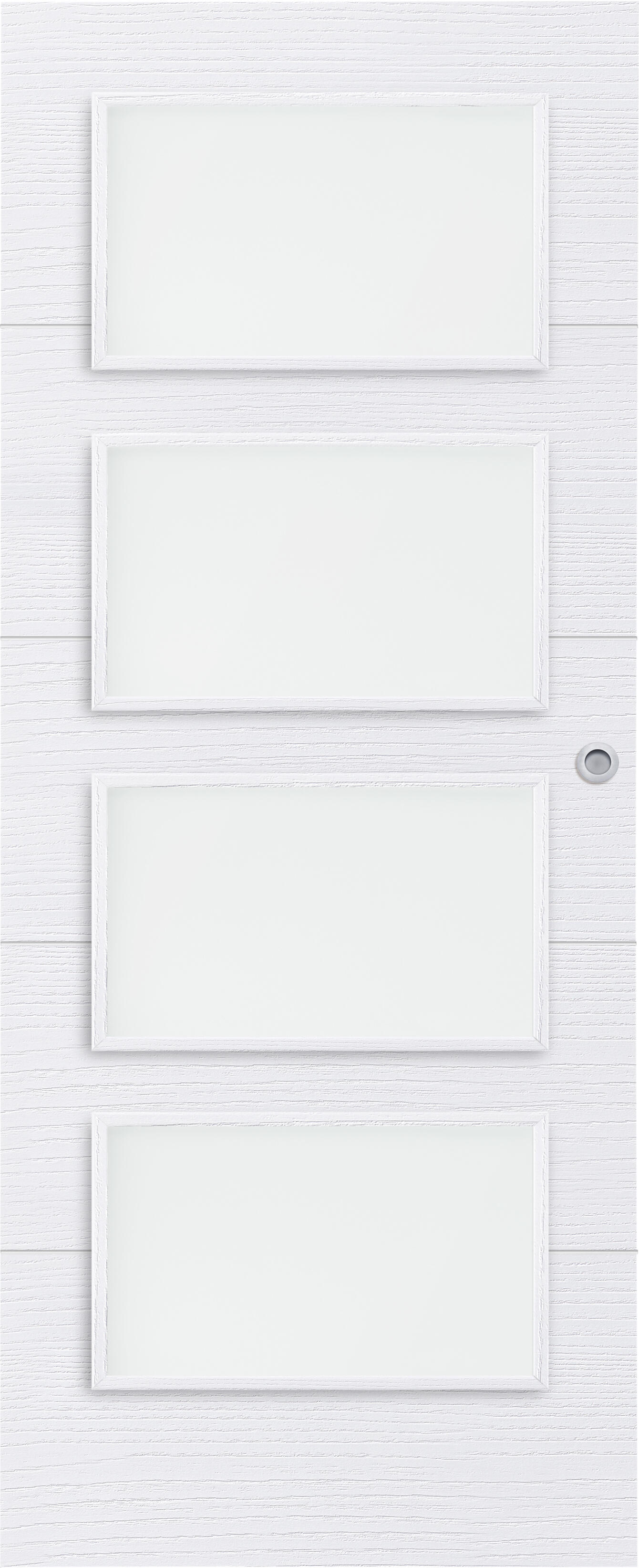 Puerta interior corredera lucerna nordic blanco line cristal 72,5cm uñero
