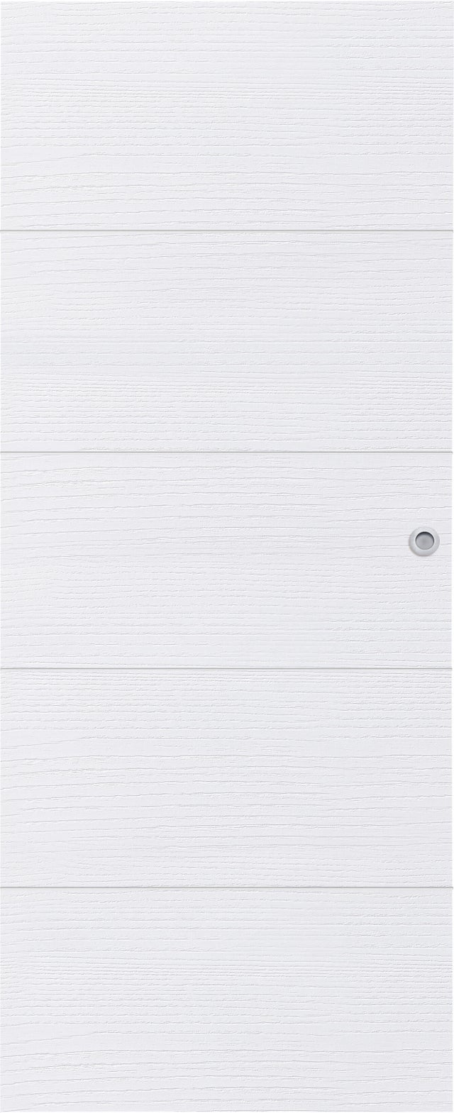 Puerta de interior corredera ciega maciza melamina Line Lucerna Nordic blanco con uñero anchura 72,5cm