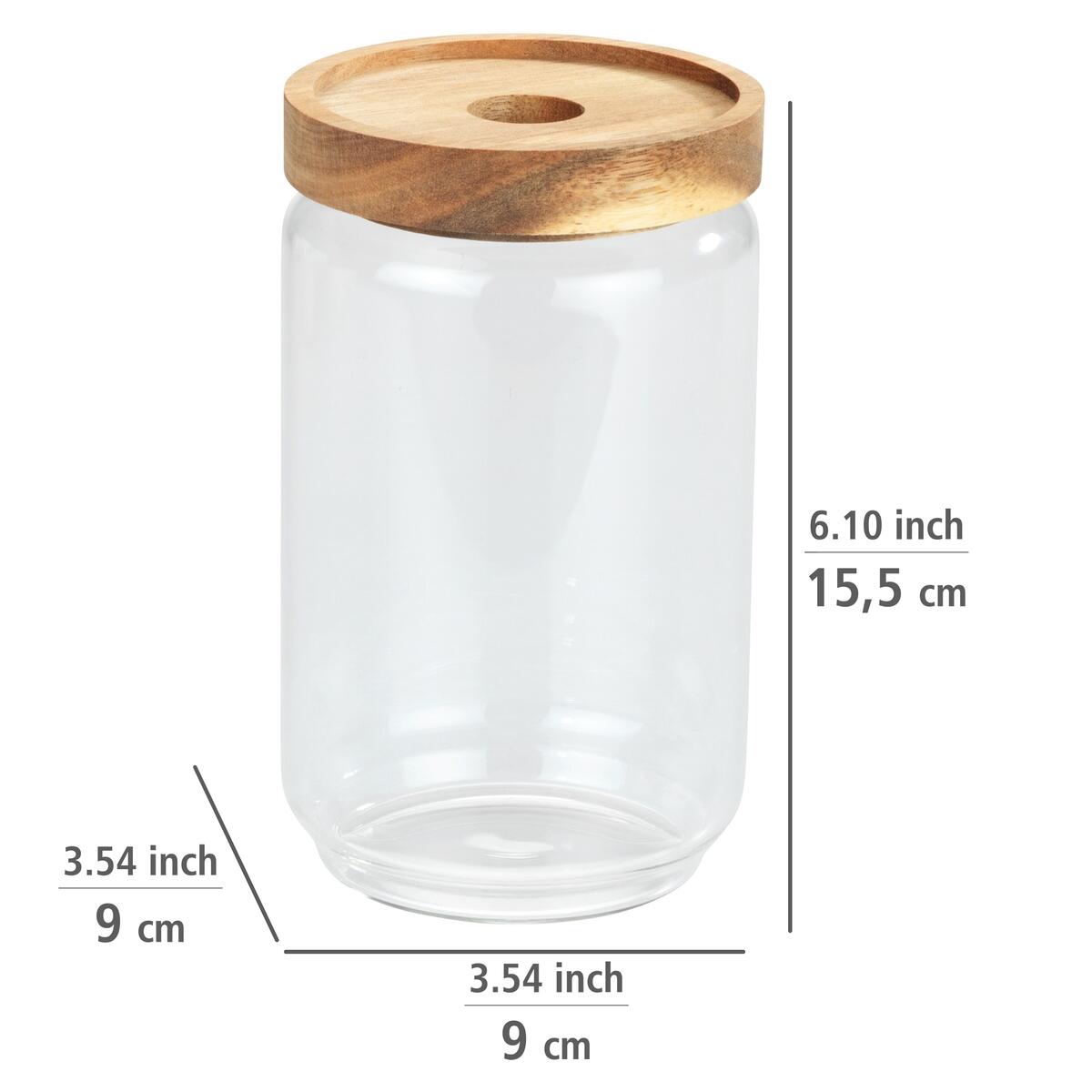 Barattolo per alimenti 0.7 Lt WENKO Vido trasparente L 9 x H 15.5 cm - 5