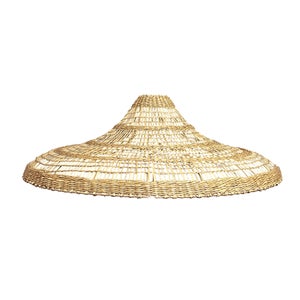 Suspension extérieure sans câble Freya large, jonc de mer, Diam.70 cm LUMISKY