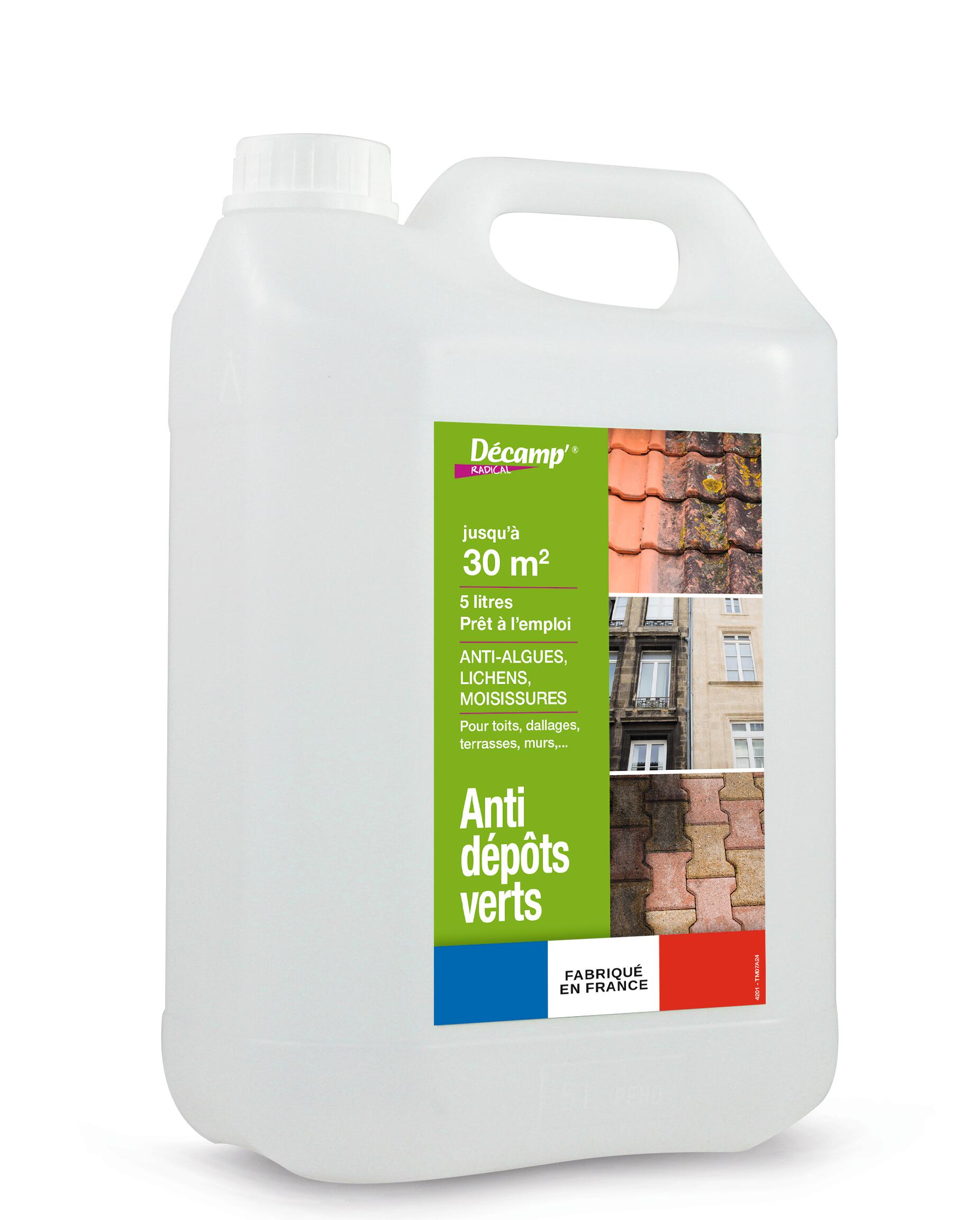 CLAIRLAND Anti-Dépôts Verts Et Imperméabilisant Concentré 1 L | Pour Toitures, Terrasses, Murs