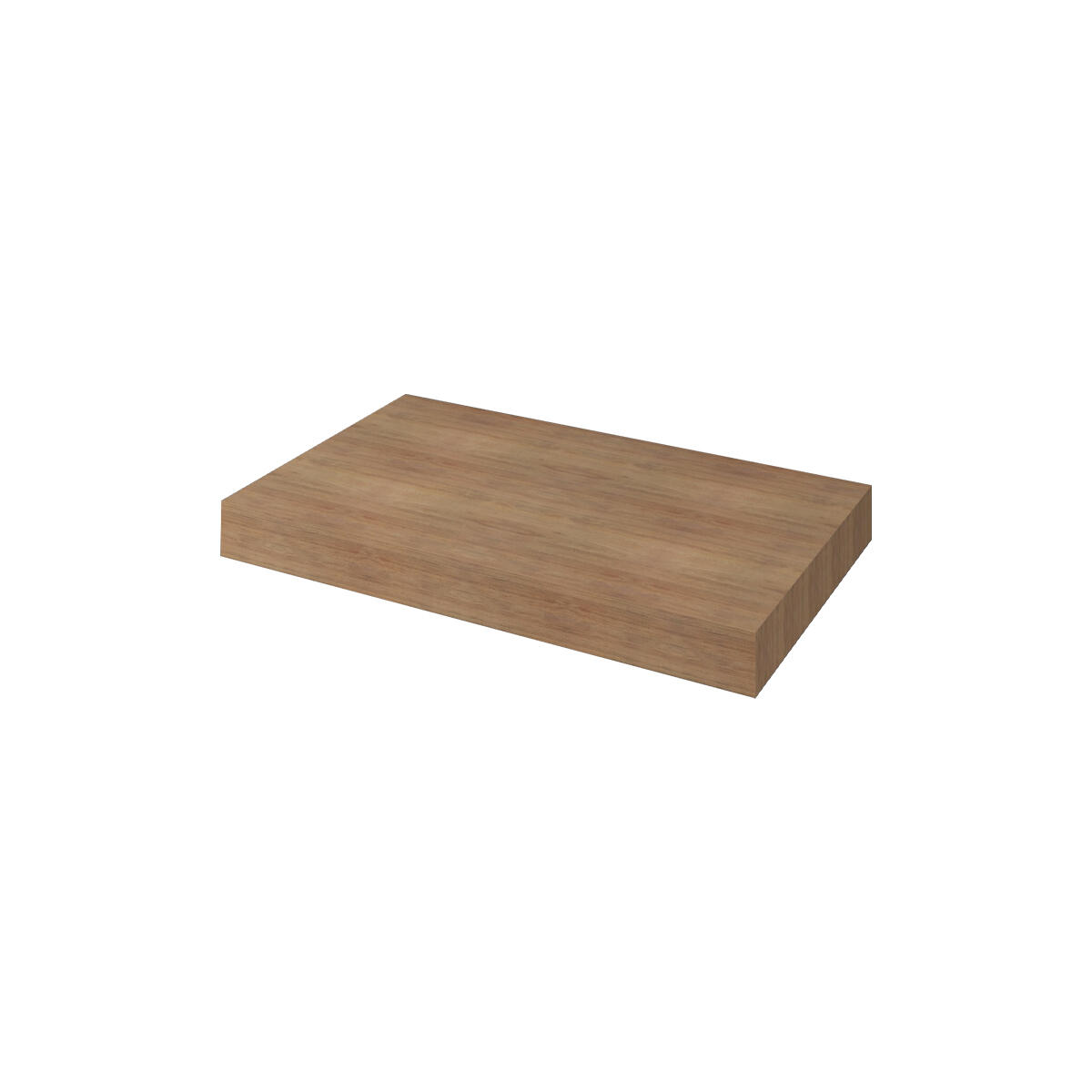 Top per lavabo BADEN HAUS L 80 x H 8 x P 50 cm rovere tabacco mdf ...
