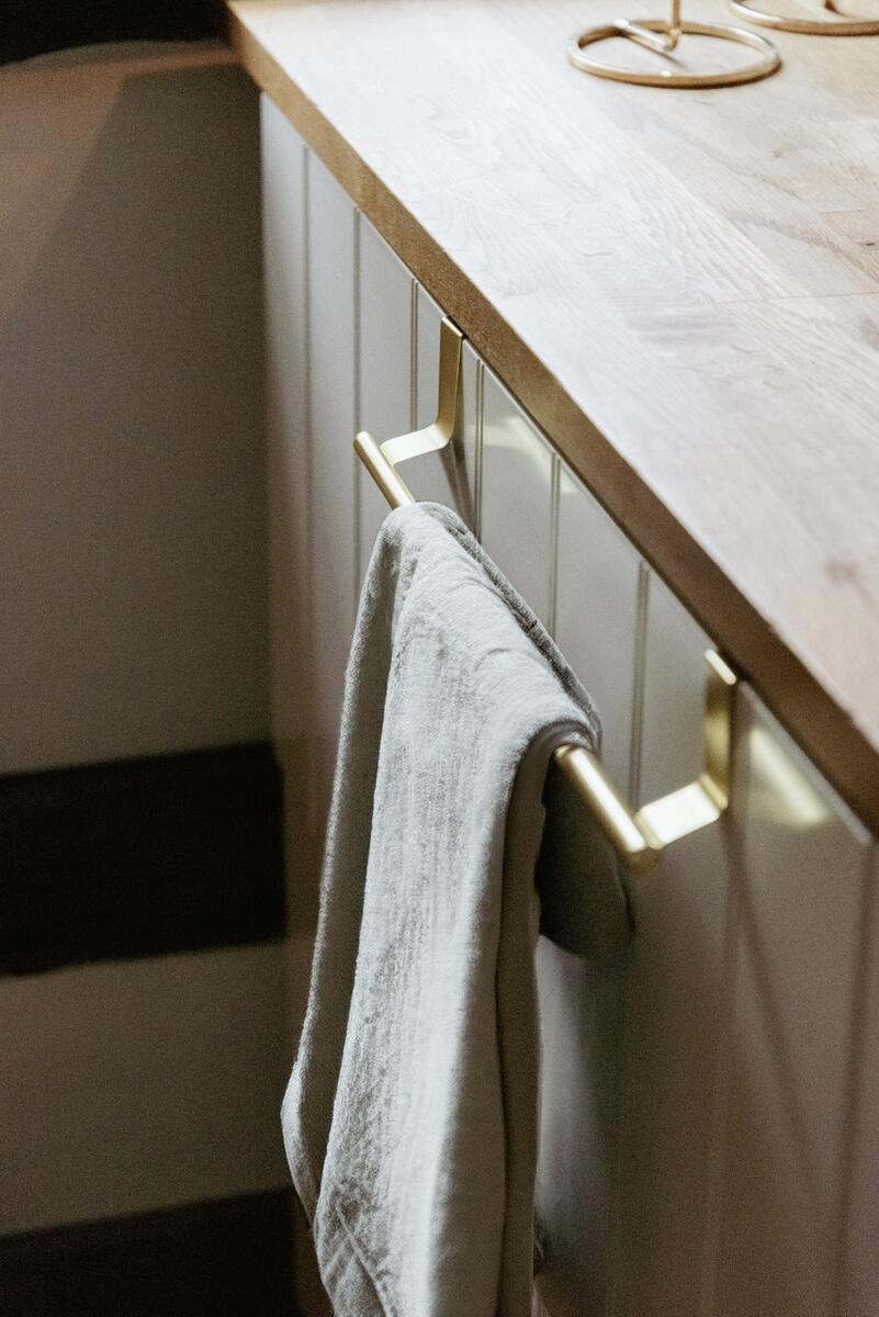 Toalheiro para porta extensivel 22-35cm dourado - 8