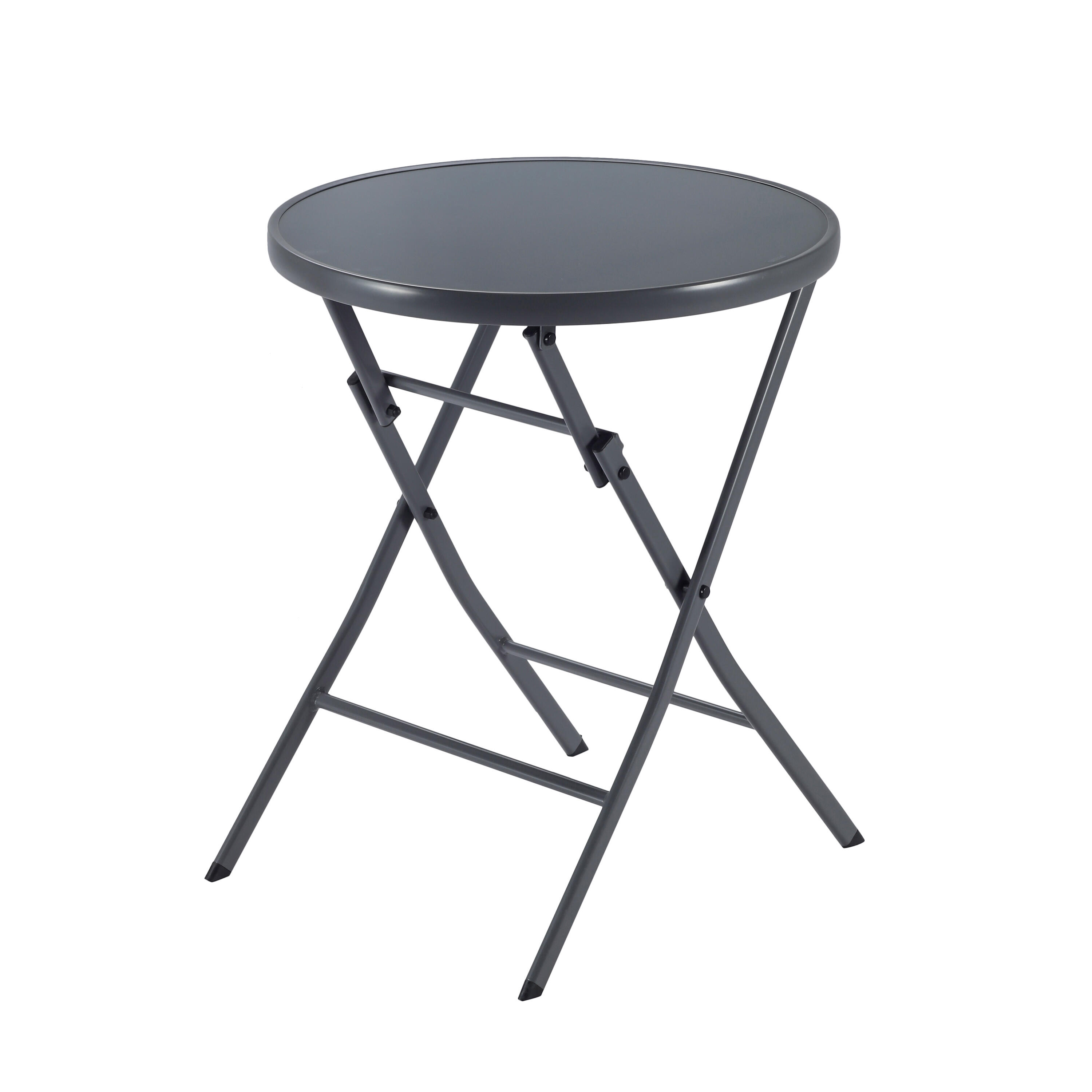 Mesa de metal NATERIAL EMYS D60CM ANTRACITE - 26