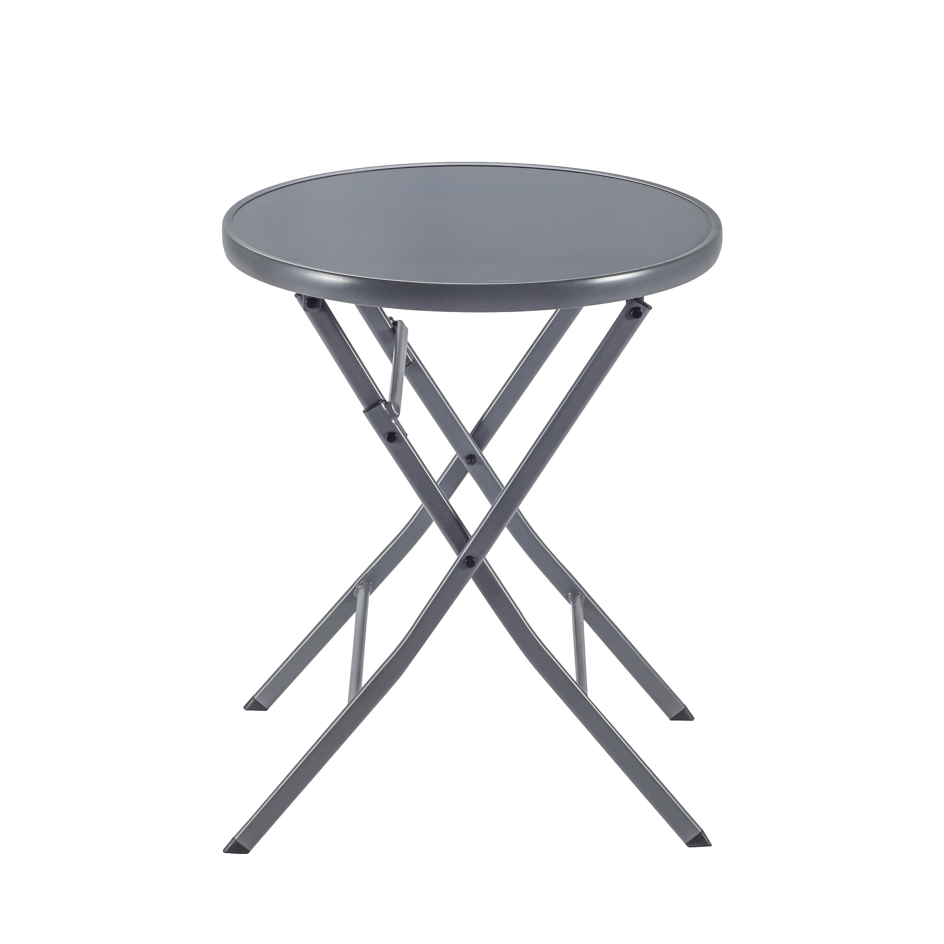 Mesa de metal NATERIAL EMYS D60CM ANTRACITE - 24