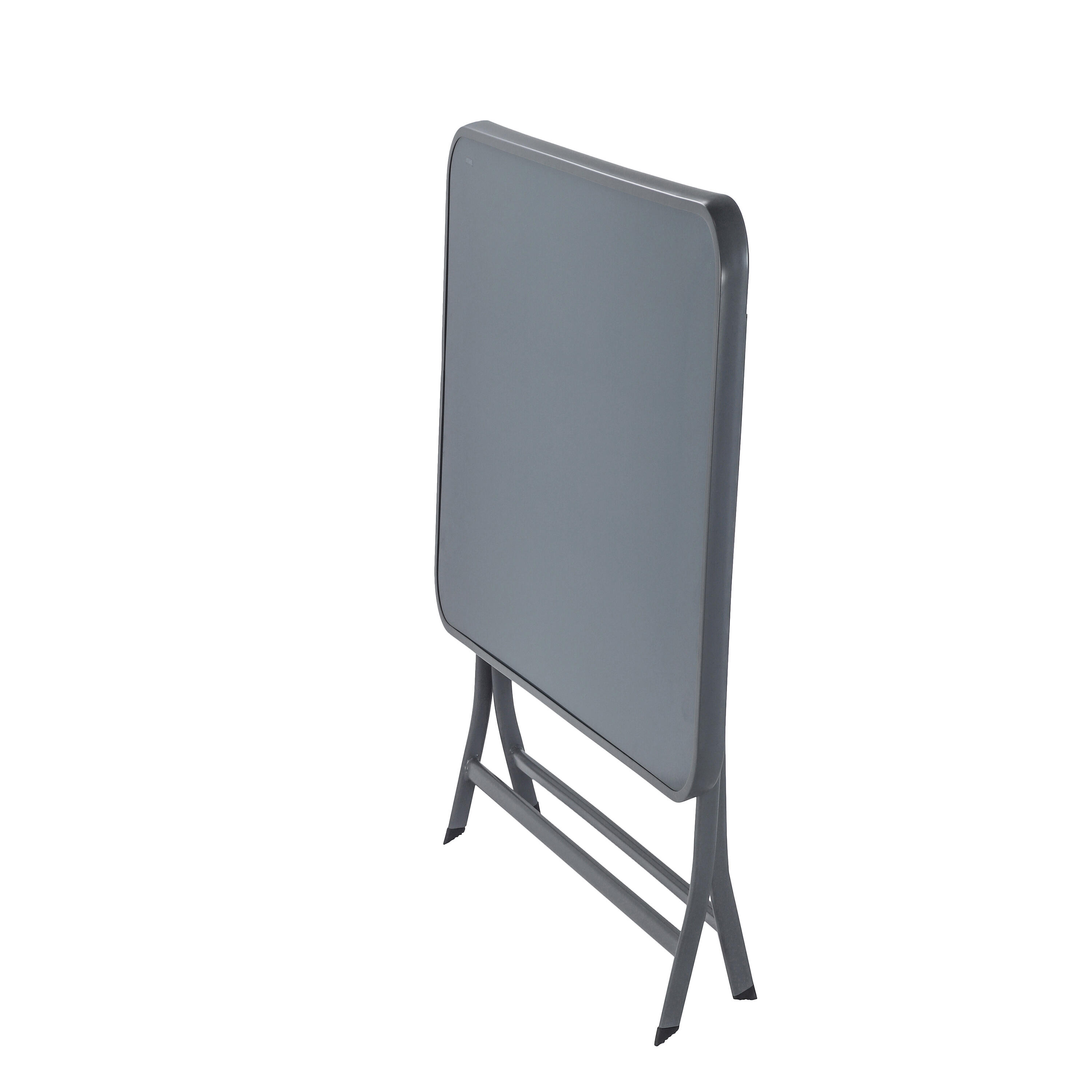 Tavolo da pranzo per giardino pieghevole Emys NATERIAL in acciaio con piano in vetro grigio per 2 persone 70x110cm - 15