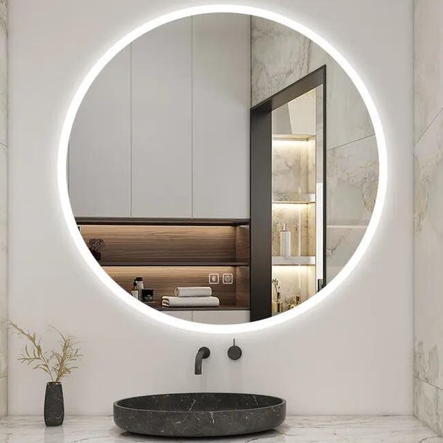 Specchio Da Bagno Antiappannamento 25x20cm - Acrilico, Infrangibile, Con Gancio Adesivo