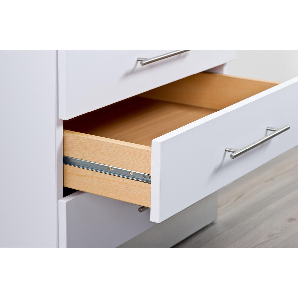 Coulisse à billes pour tiroir montage en rainure 17mm, HETTICH 10kg L.25-41 cm - 2