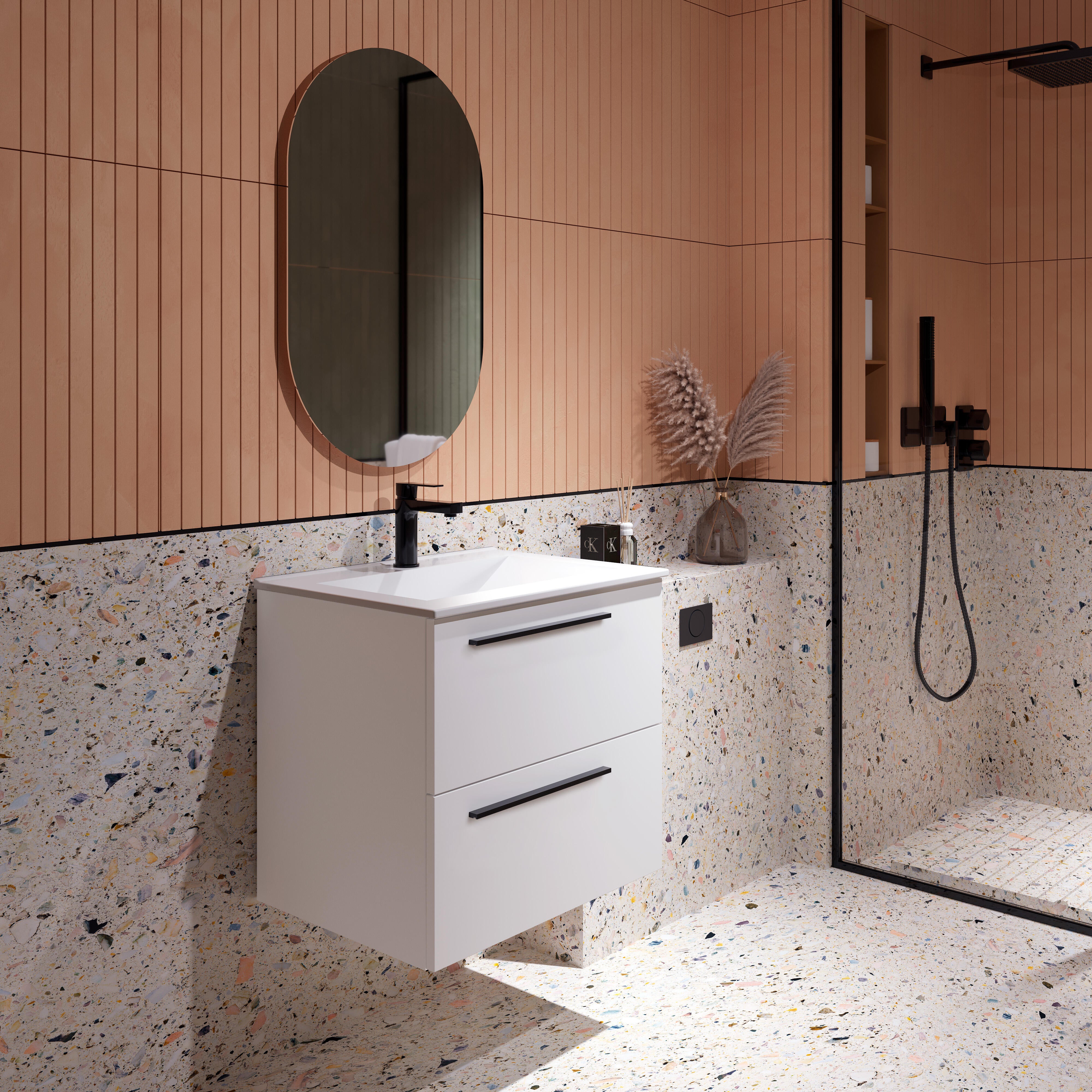 Mueble de baño Mía blanco 60x39.5 cm (lavabo no incluido) - 3