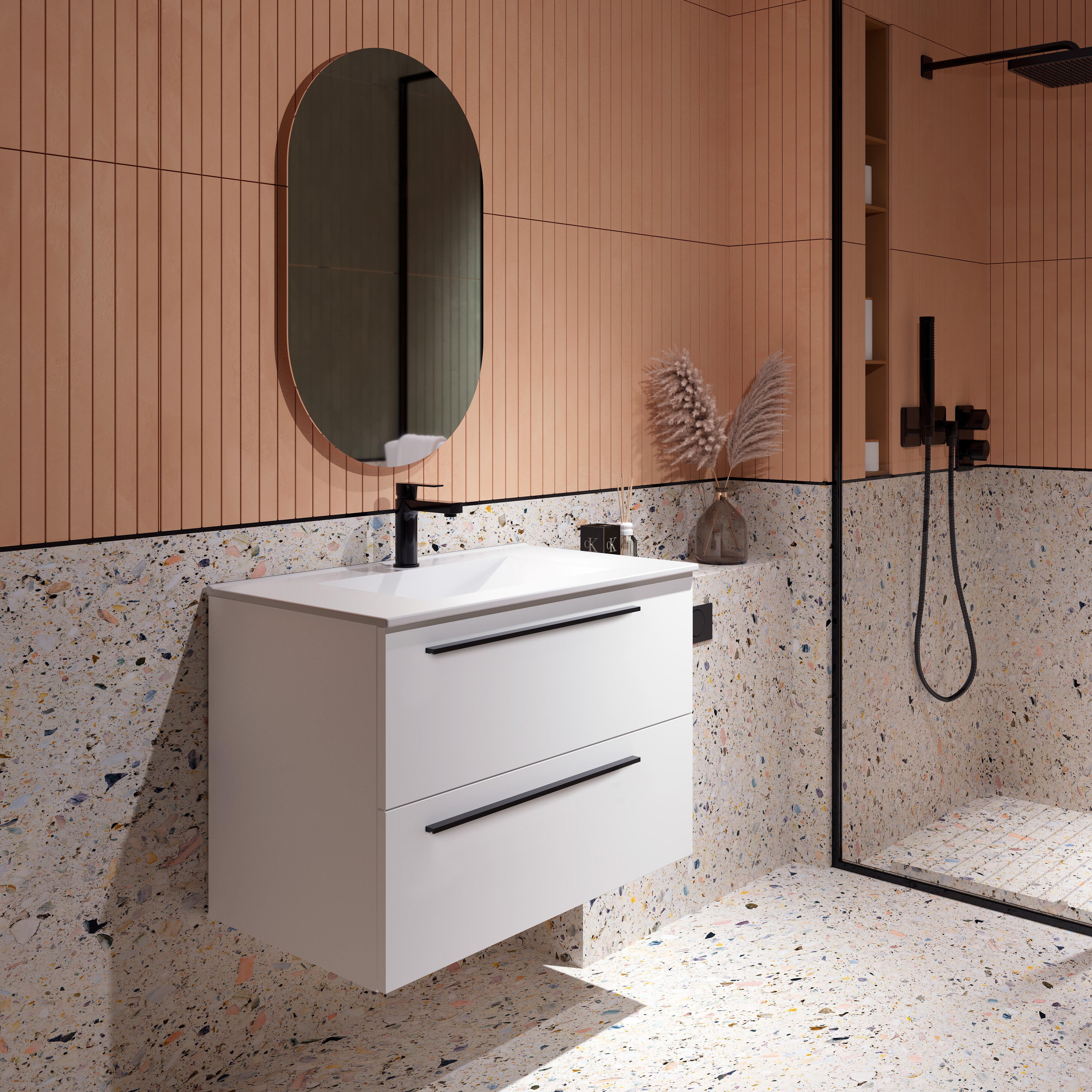 Mueble de baño mía blanco 80x39.5 cm