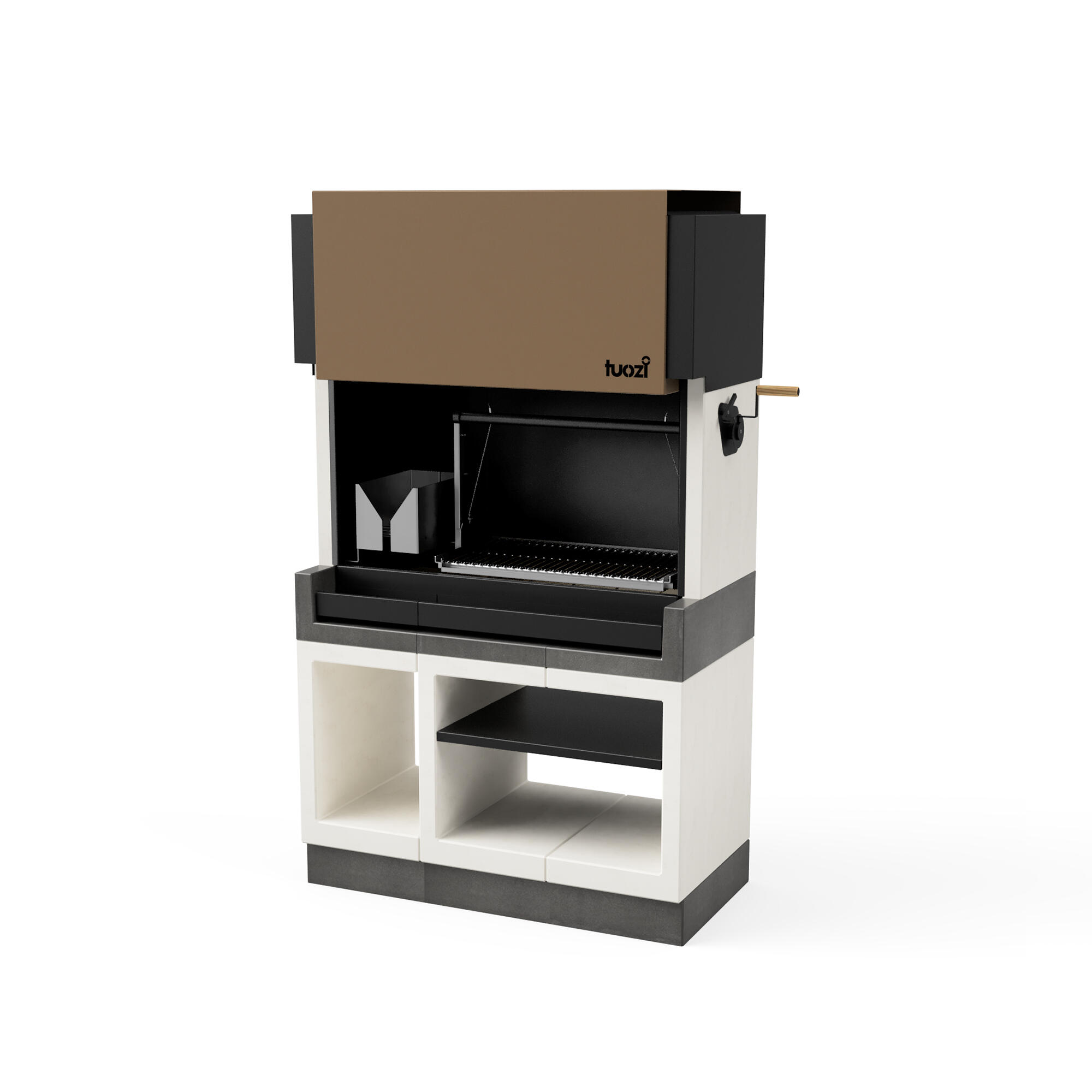 Barbacoa de obra tuozi hormigón madera y carbón barbacoa de obra kitaway argentino xl recomendado para de 6 a 10 personas