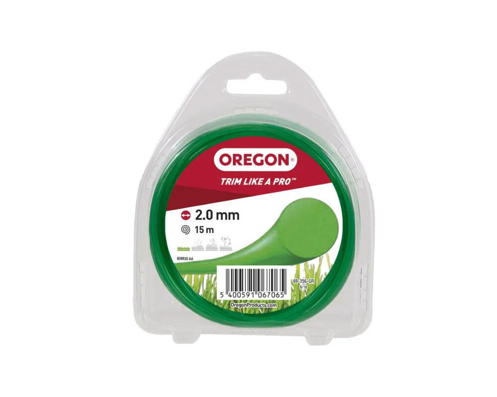 Bobina de hilo para cortabordes o desbrozadora de 2 mm y 15m