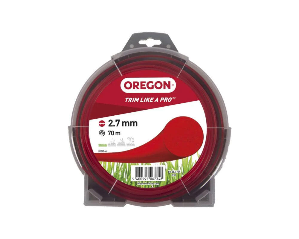 Bobina de hilo para cortabordes o desbrozadora de 2.7 mm y 70m