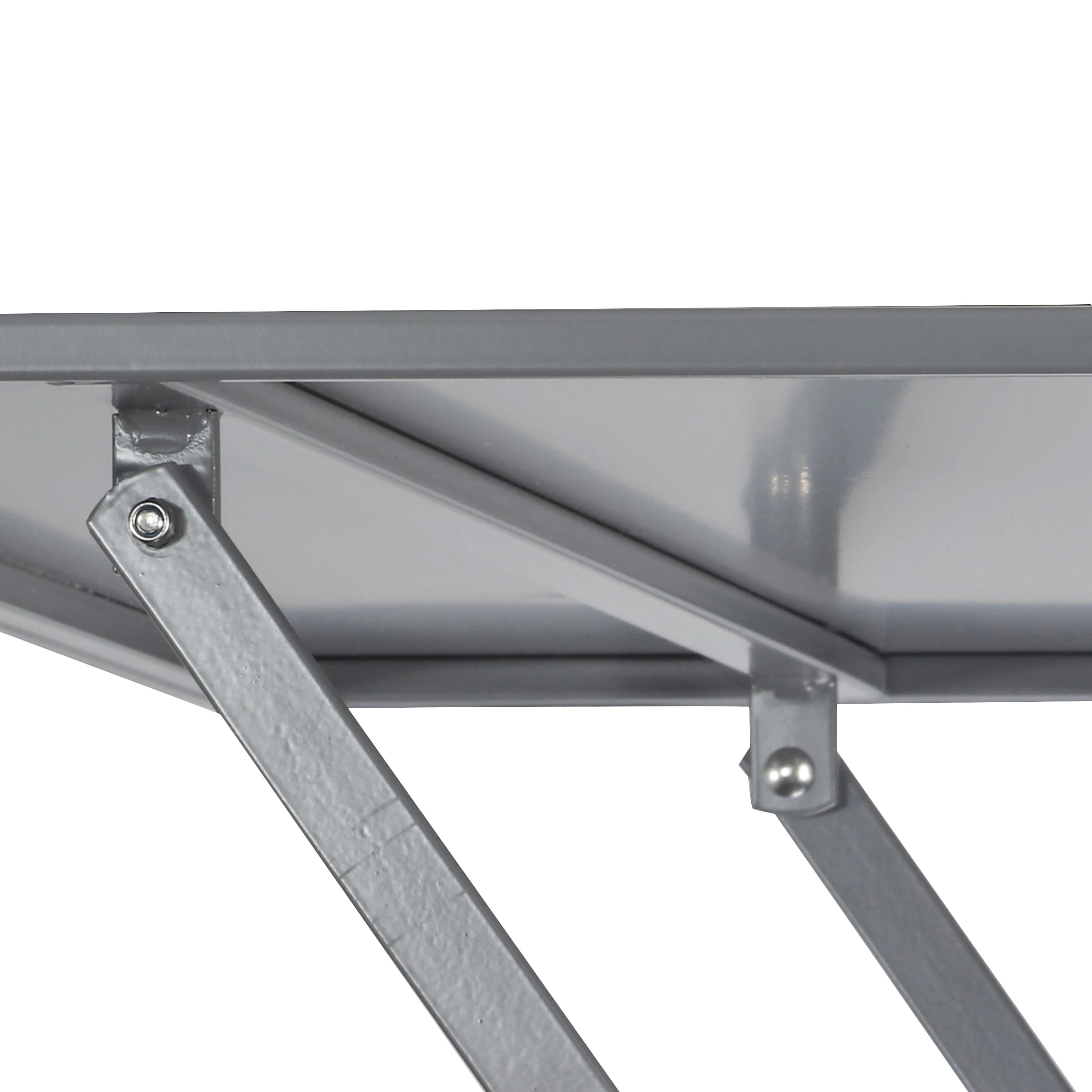 Tavolo da pranzo per giardino Flora NATERIAL struttura e superficie in Acciaio  grigio per 2 persone 70x70cm - 14