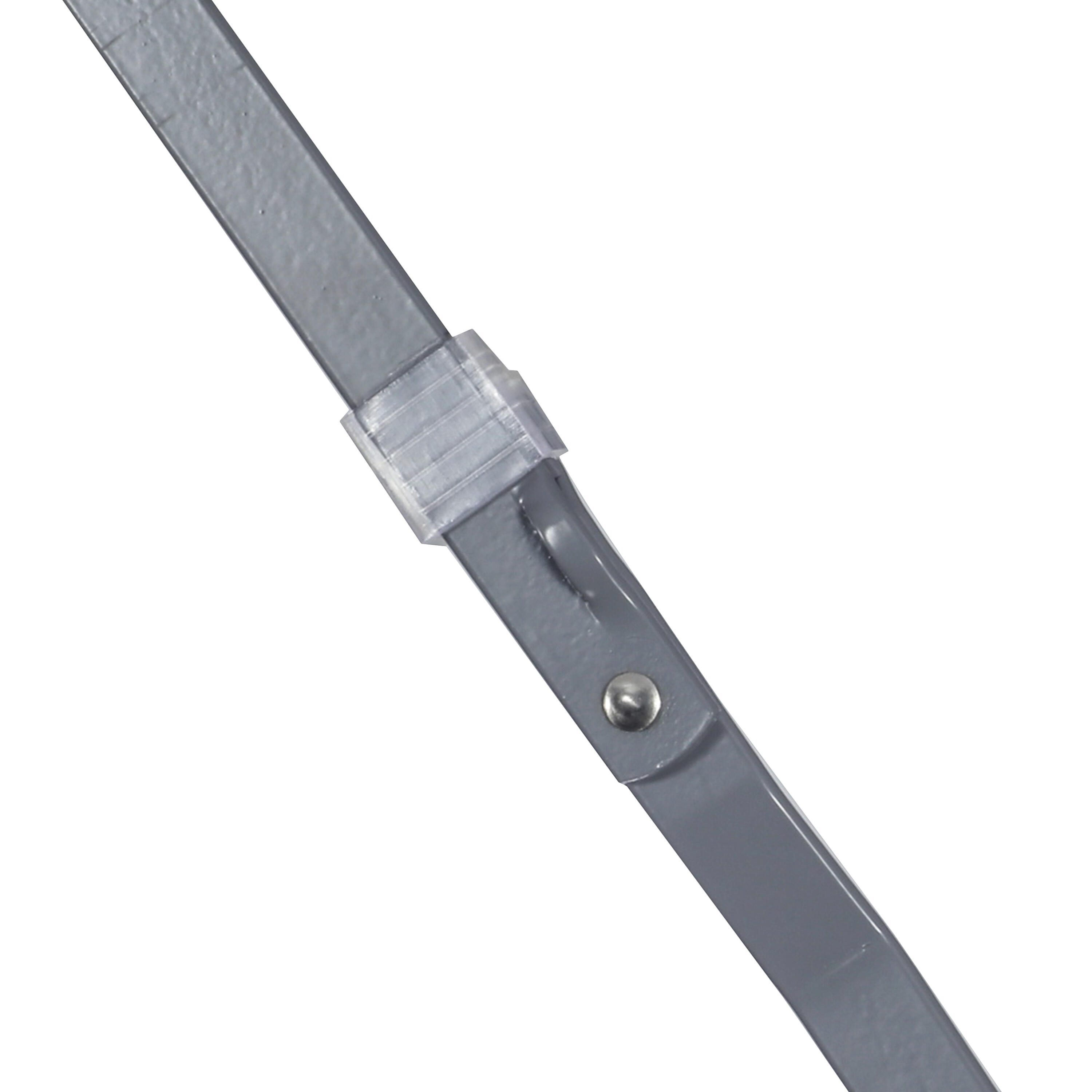 Tavolo da pranzo per giardino pieghevole Flora NATERIAL struttura e superficie in acciaio grigio per 2 persone 60x60cm - 9