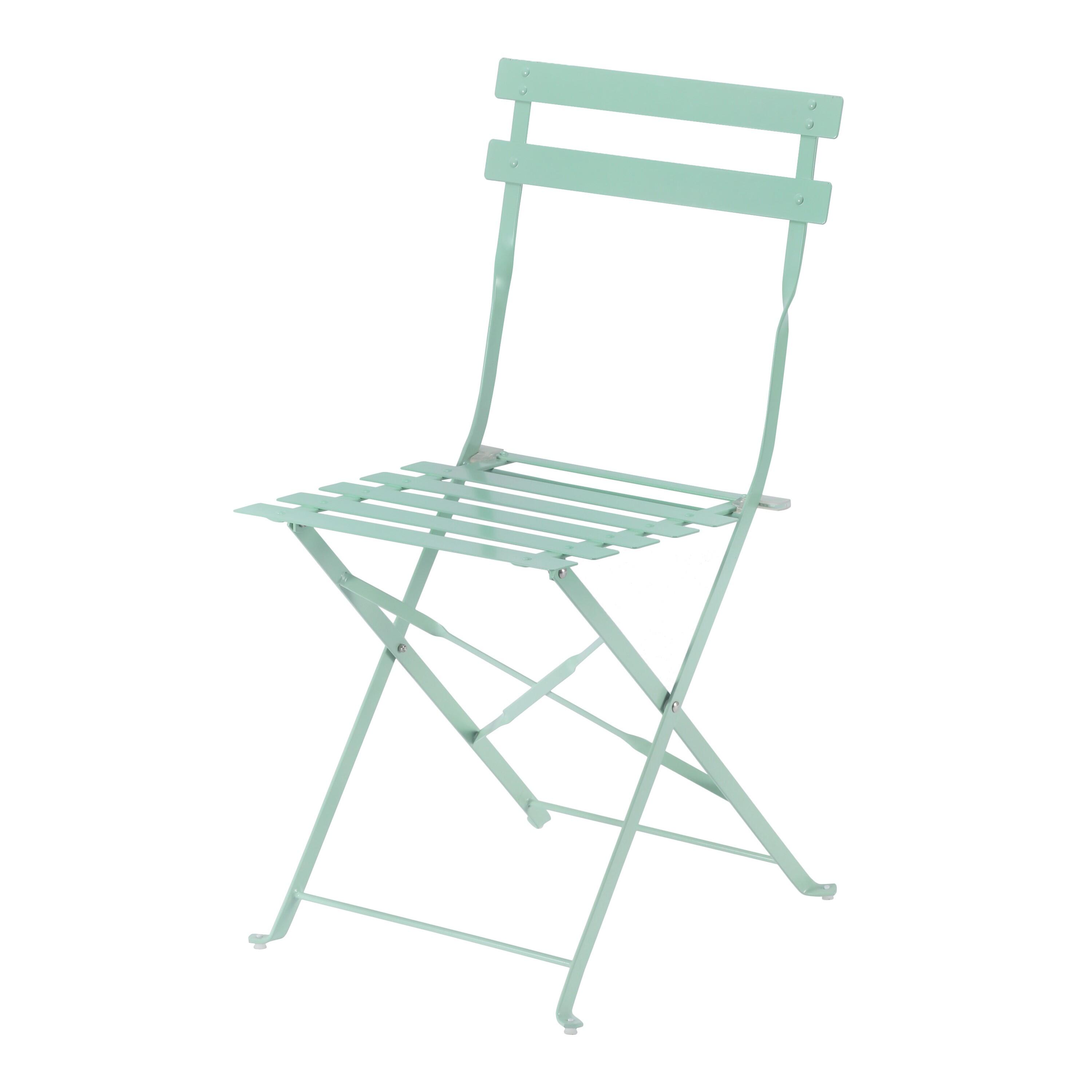 Sedia da giardino pieghevole Flora NATERIAL, seduta in acciaio verde - 13