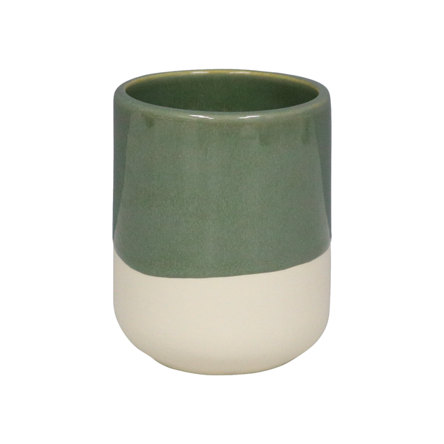 Vaso de baño Glaze verde brillante