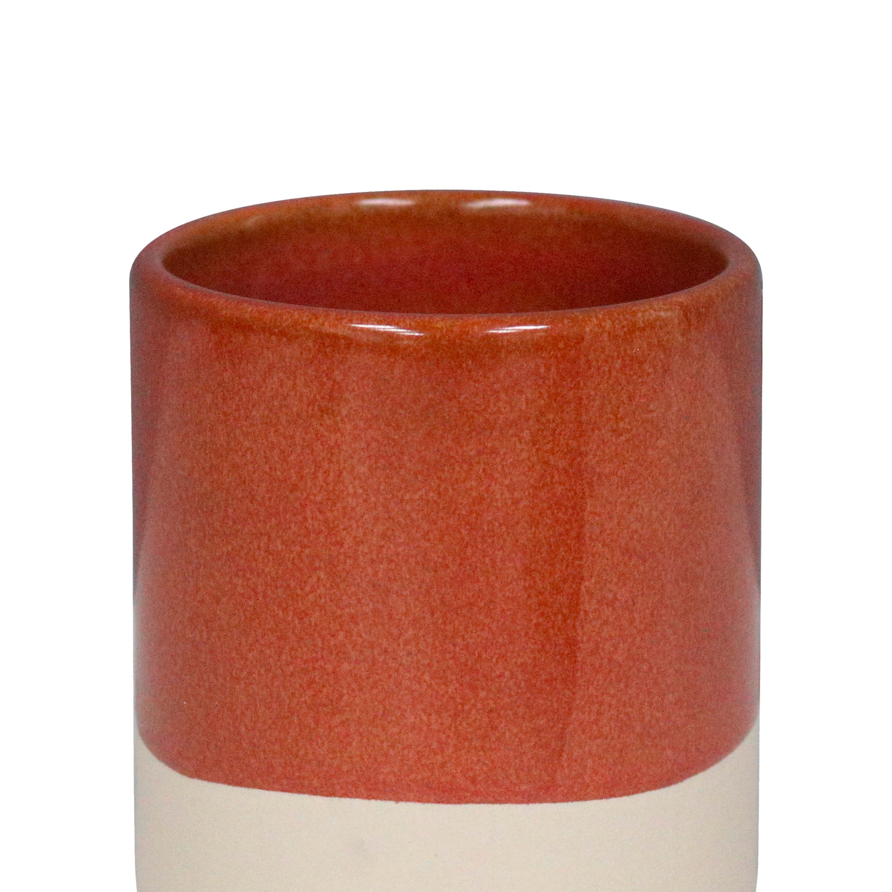 Gobelet de salle de bains Glaze terracotta SENSEA - 5