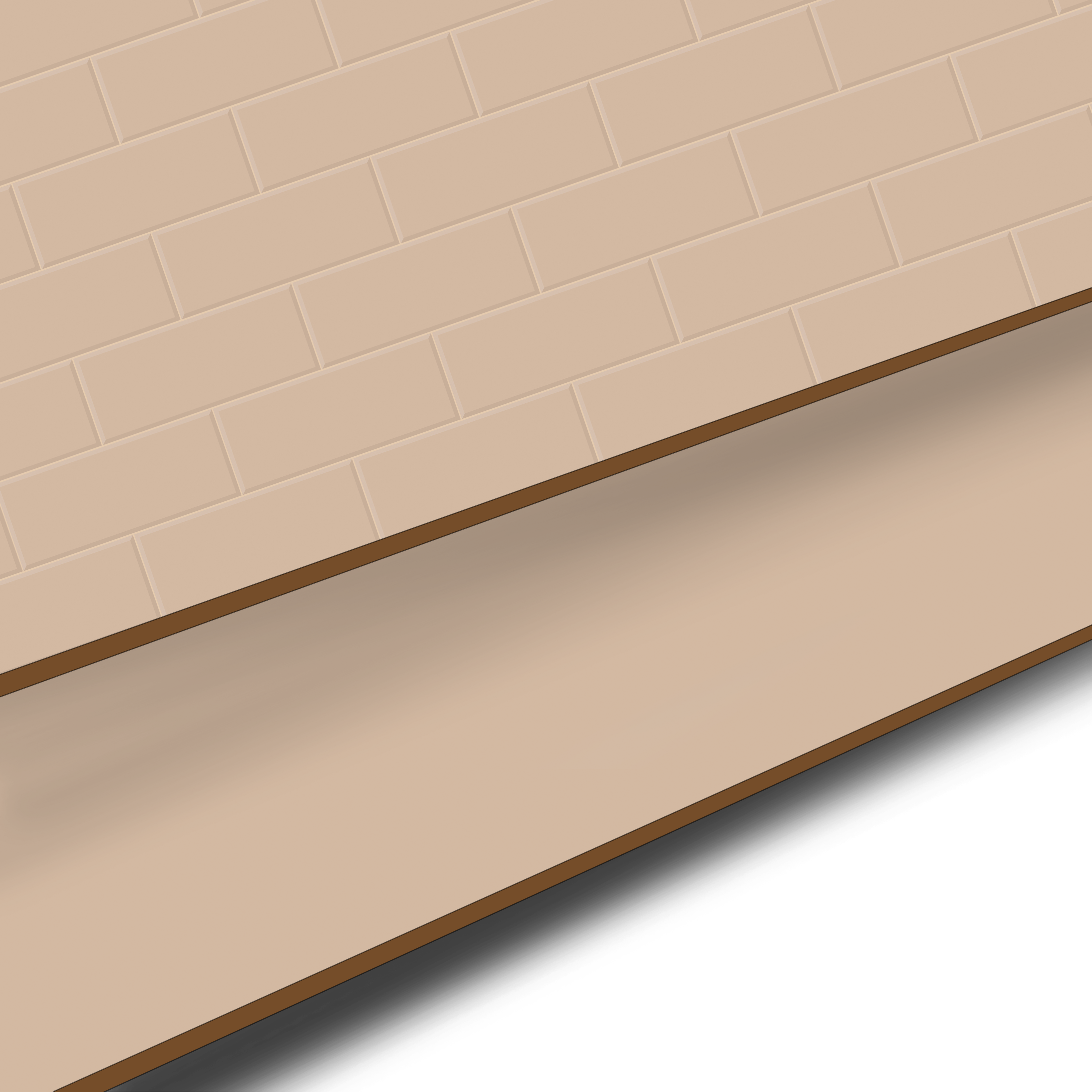 Panel dekoracyjny ścienny kompaktowy 60 x 200 cm Metro Beige/Beige Delinia
