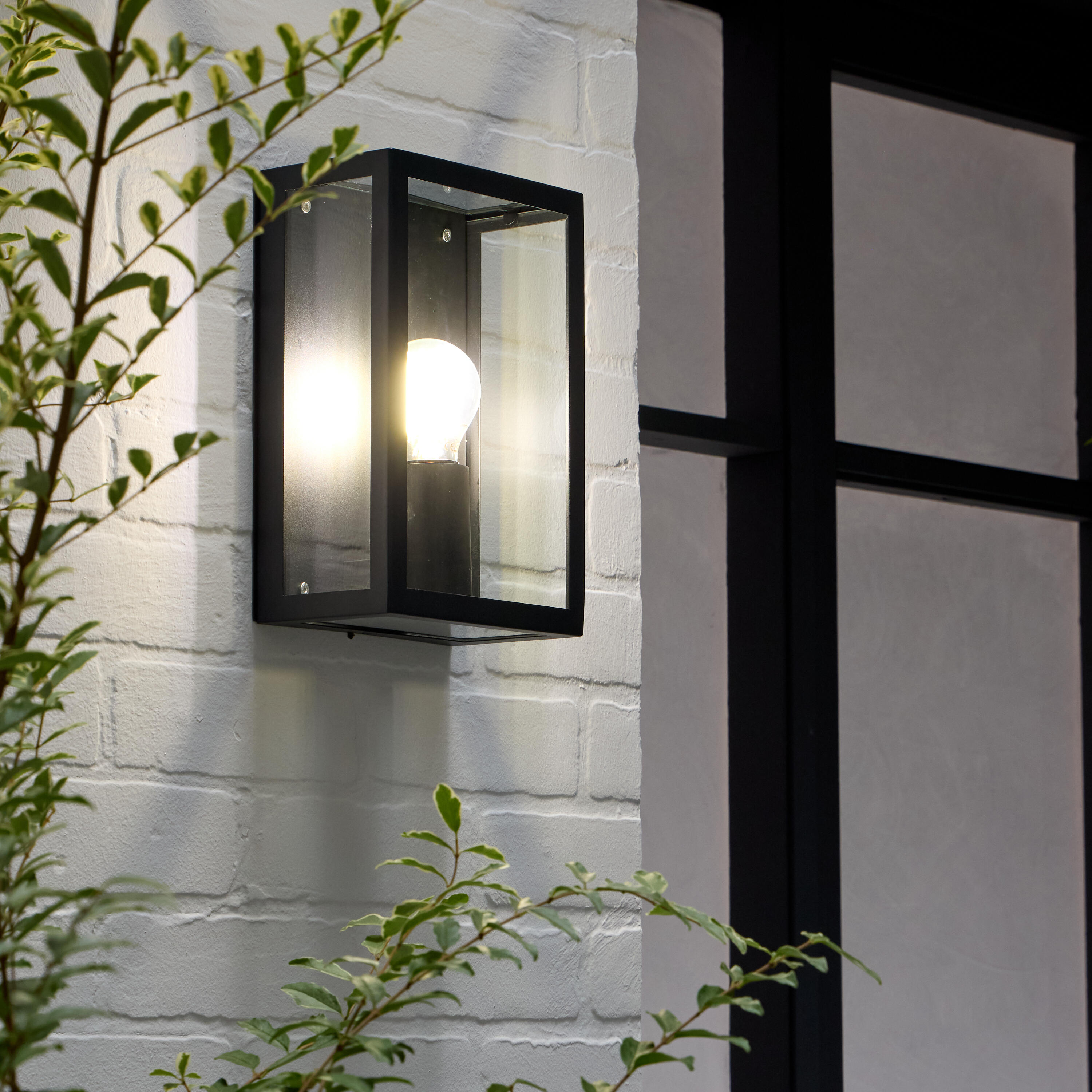 Candeeiro de parede Ikaros E27 IP54 preto Inspire - 3