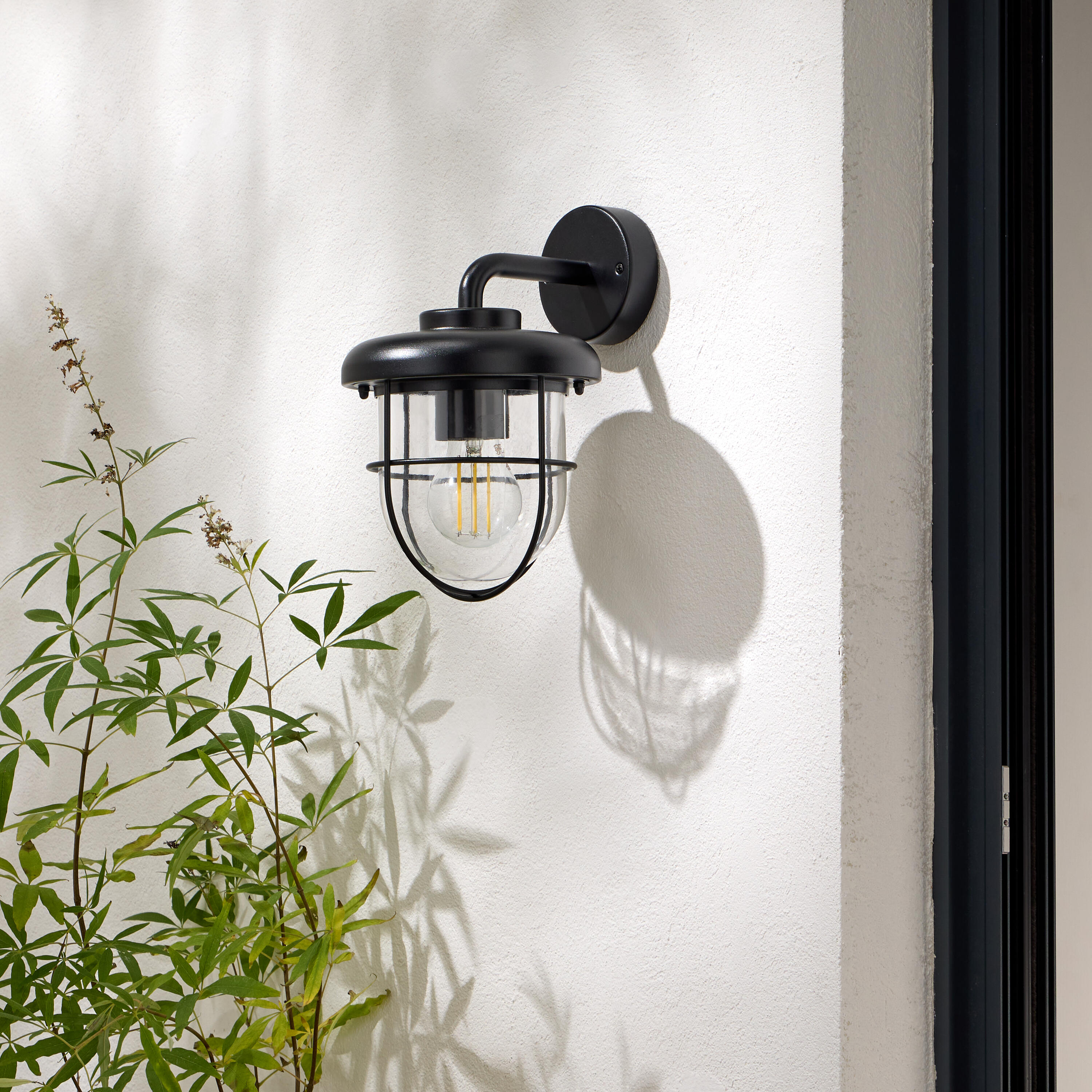 Applique da esterno Nerja nero IP65 E27 INSPIRE - 5