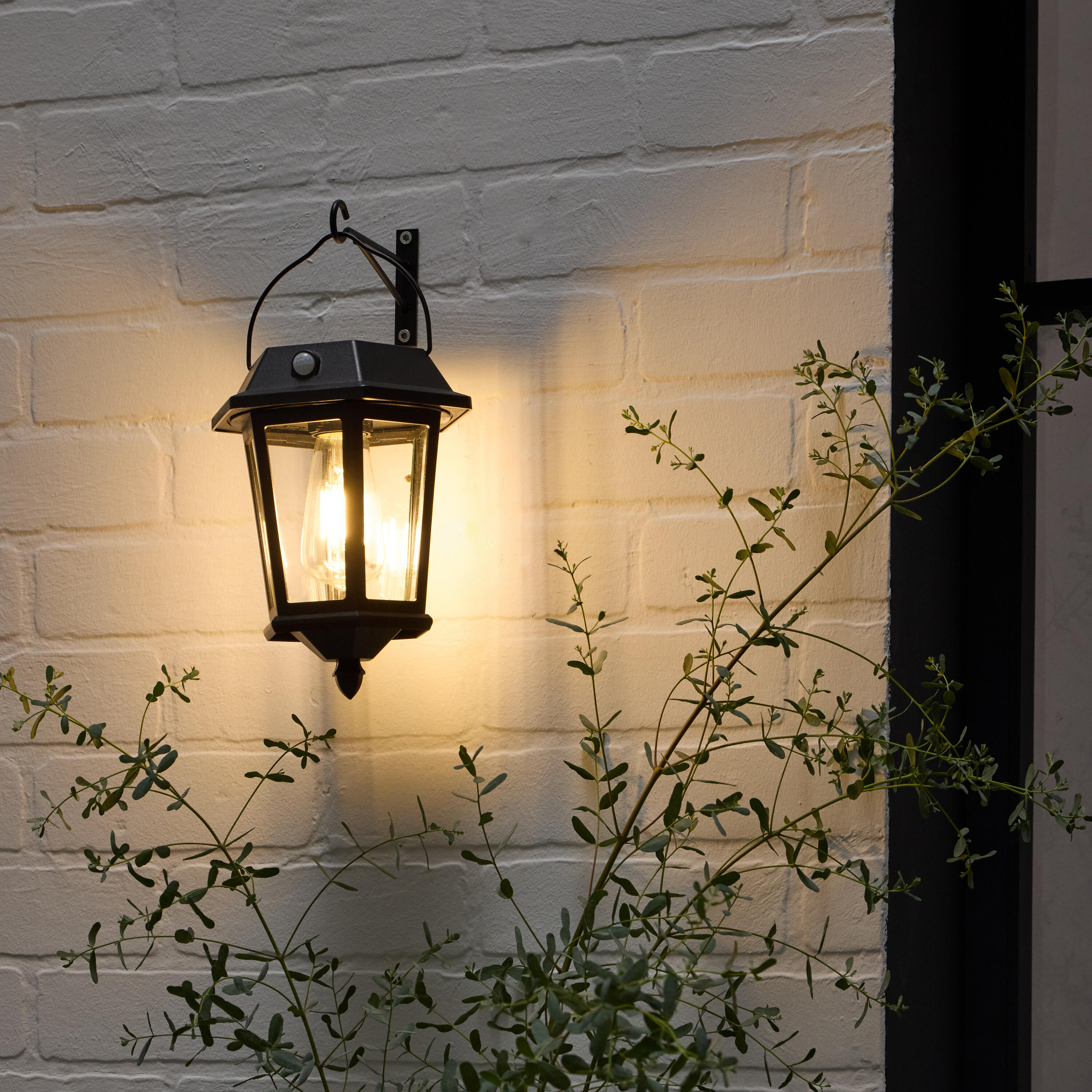 Candeeiro de parede exterior Alcudia 1800lm 3000k ip44 preto Inspire - 16