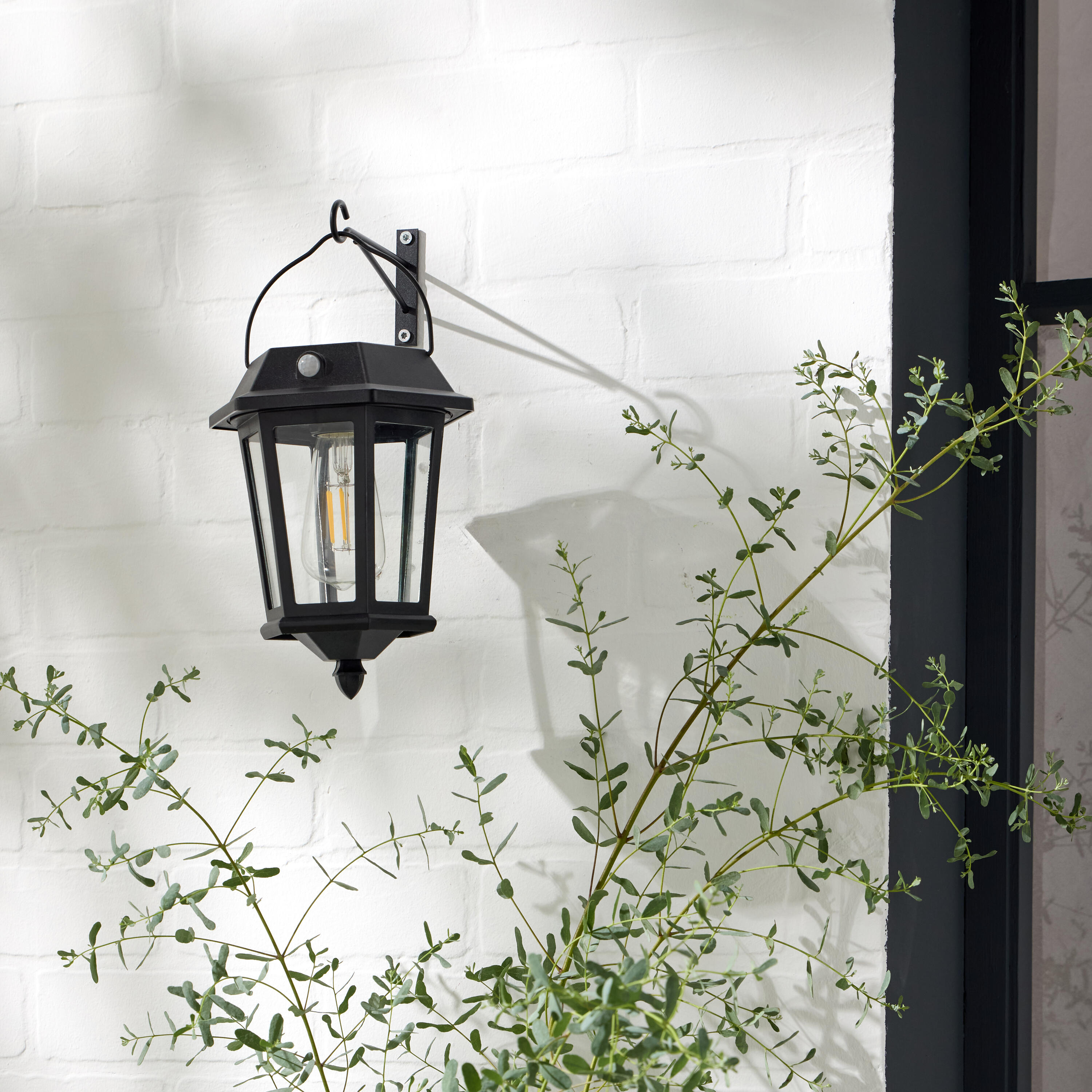 Candeeiro de parede exterior Alcudia 1800lm 3000k ip44 preto Inspire - 15