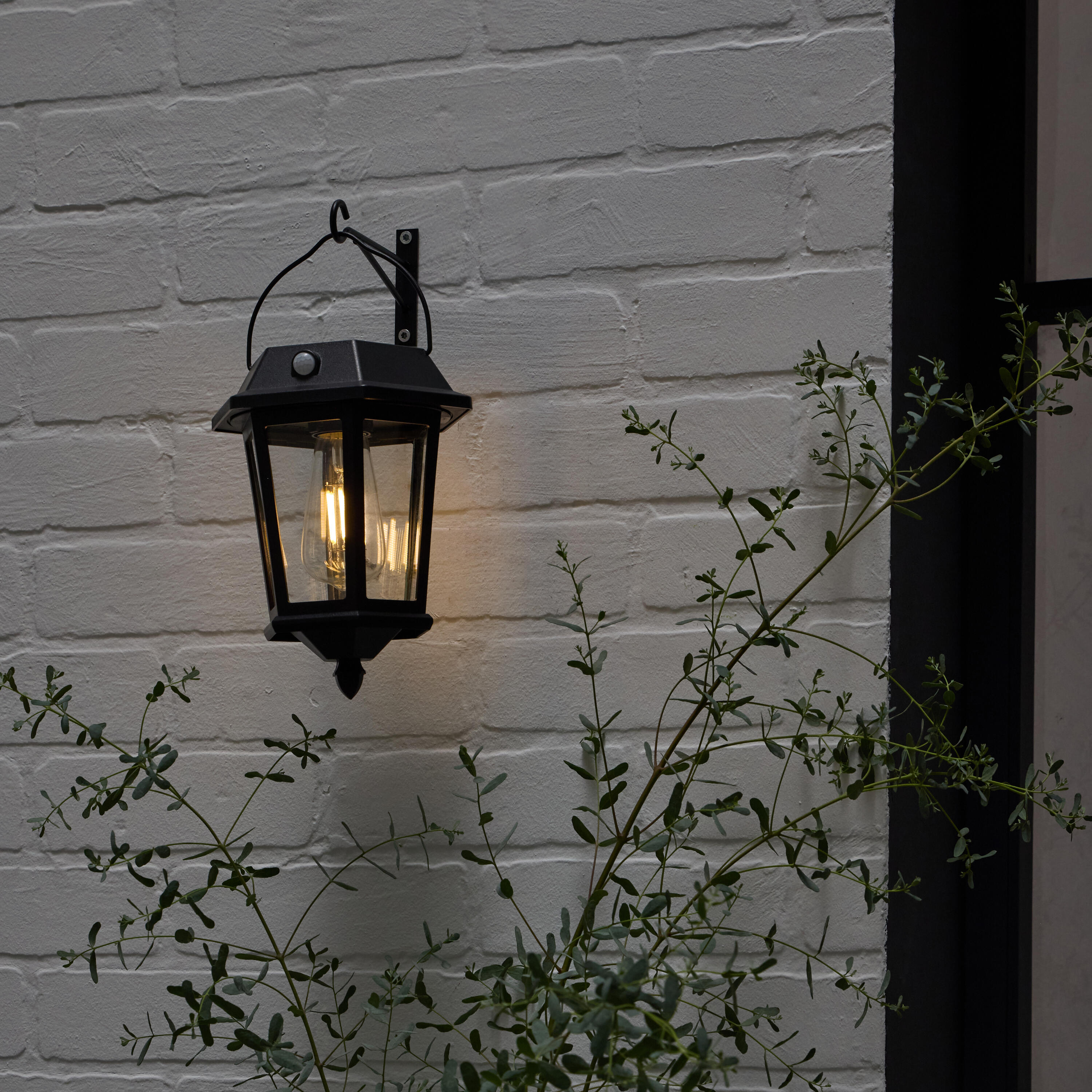 Candeeiro de parede exterior Alcudia 1800lm 3000k ip44 preto Inspire - 14