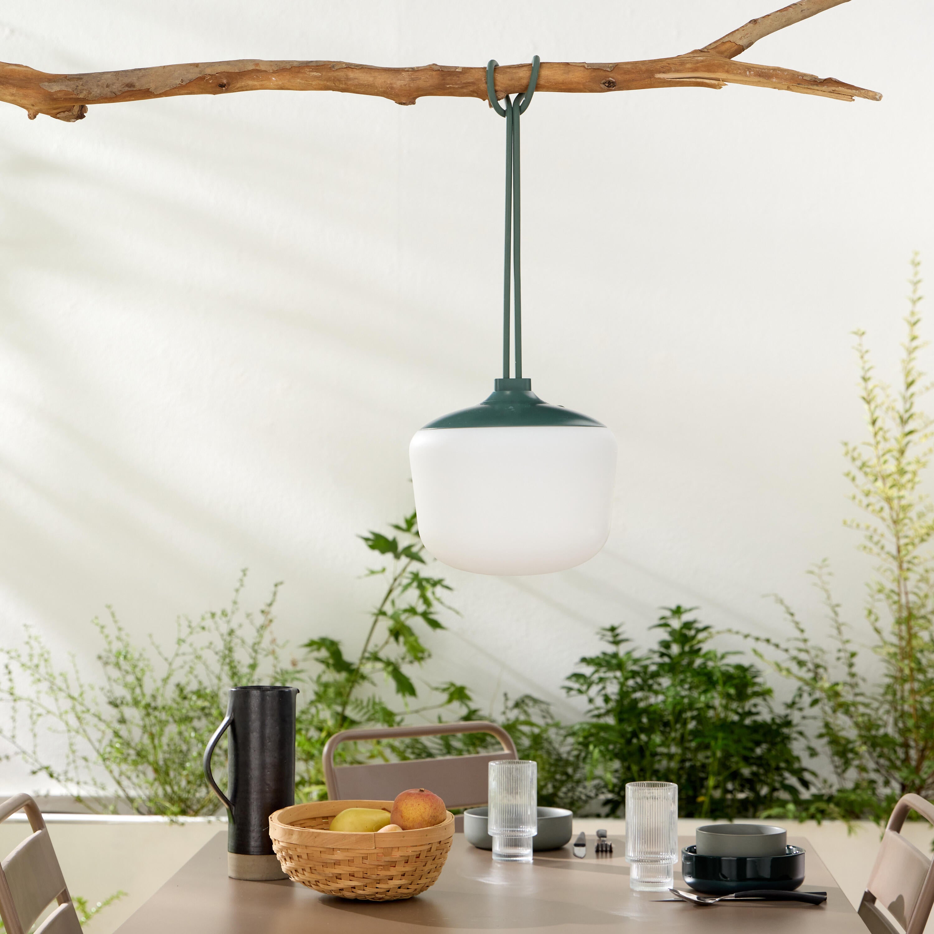 Lampadaire extérieur LED ou lampe à suspendre, 2000 lumens, vert Luno INSPIRE - 2