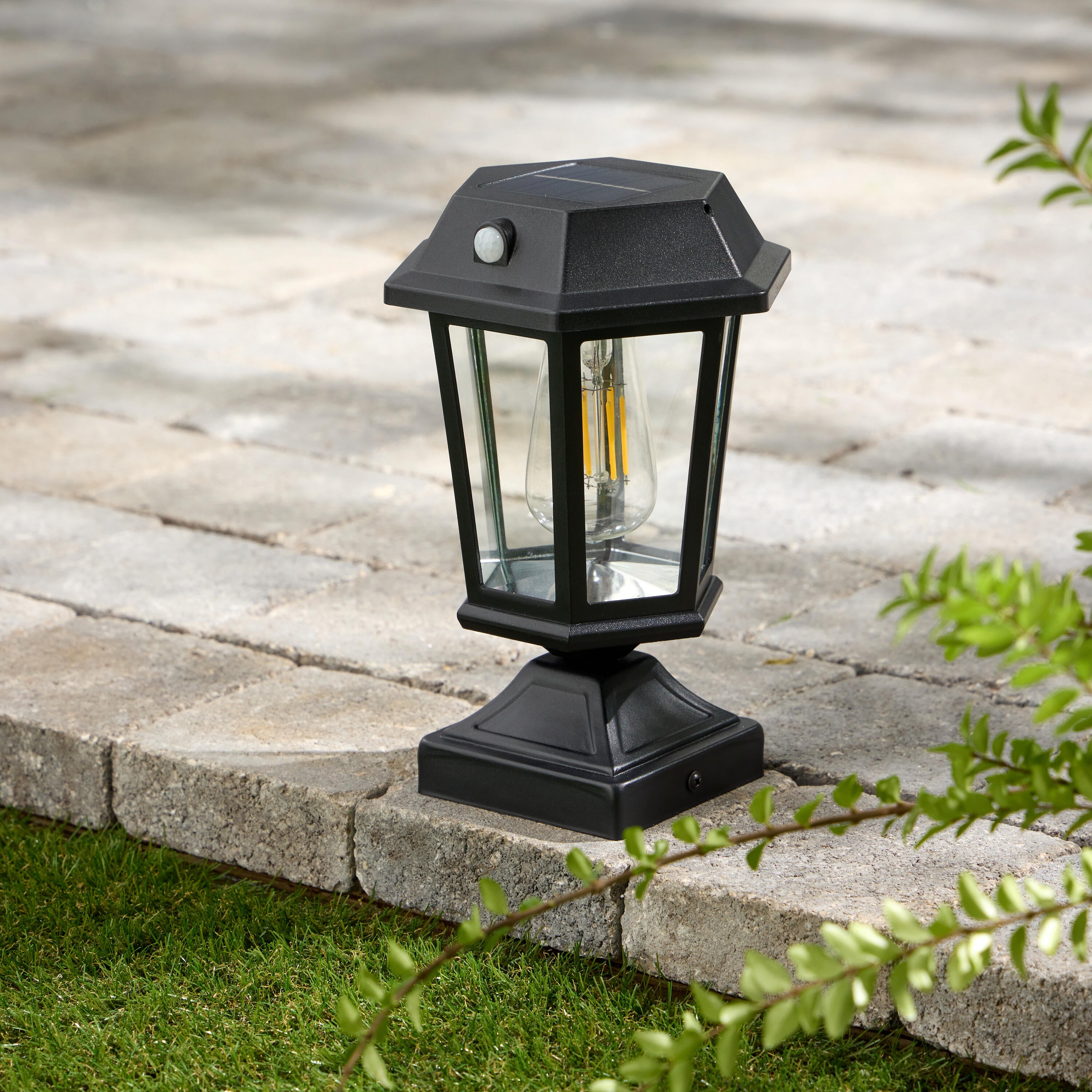 Applique / potelet solaire à détection, 180 Lm blanc chaud, noir Alcudia INSPIRE - 8