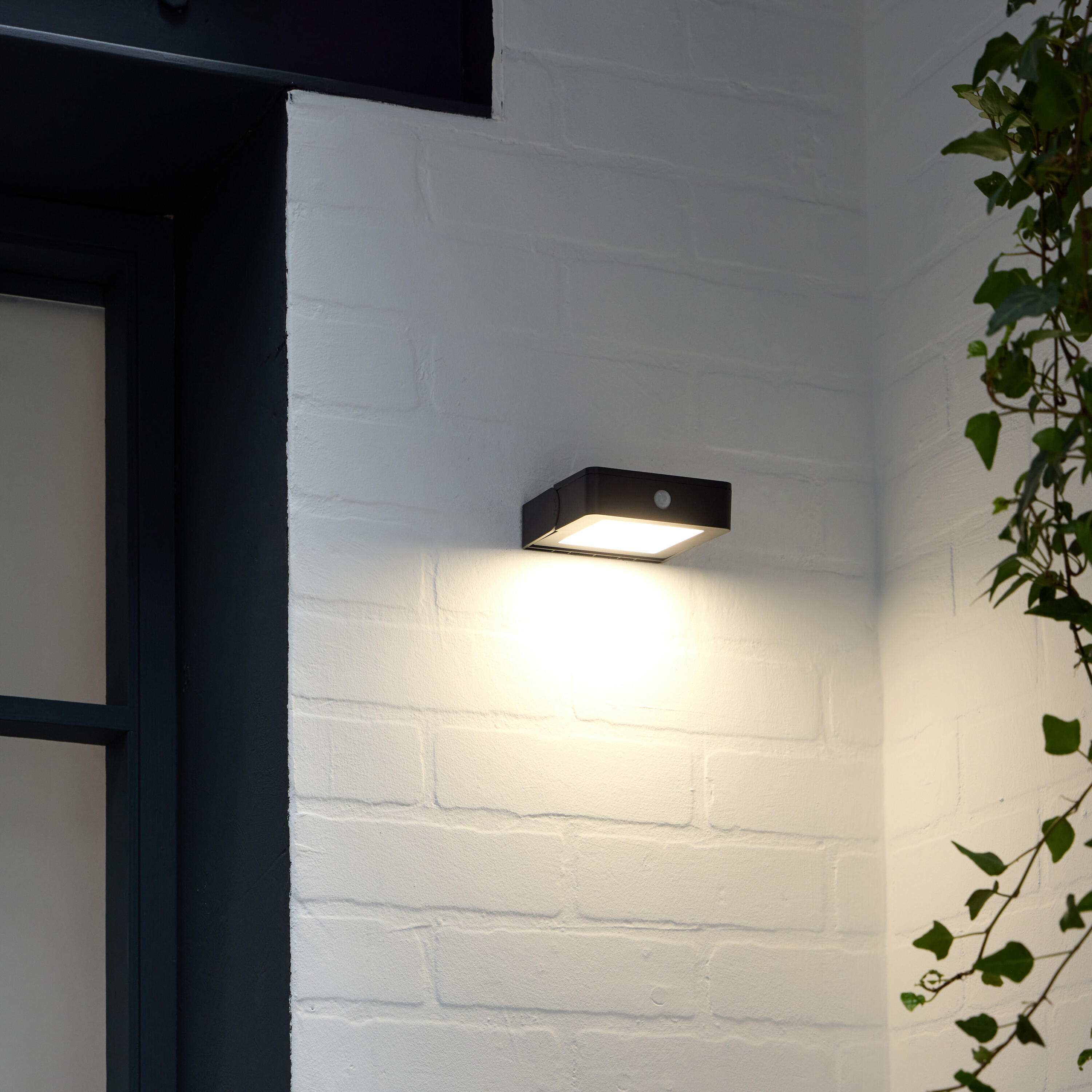 Applique solaire à détection, 500 Lumen blanc neutre, noir INSPIRE - 3