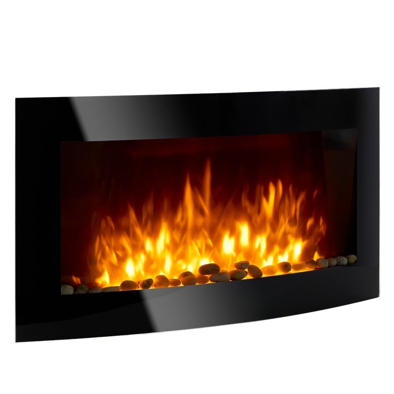 Kominek elektryczny 2000W ELISE Czarny FERRETTI