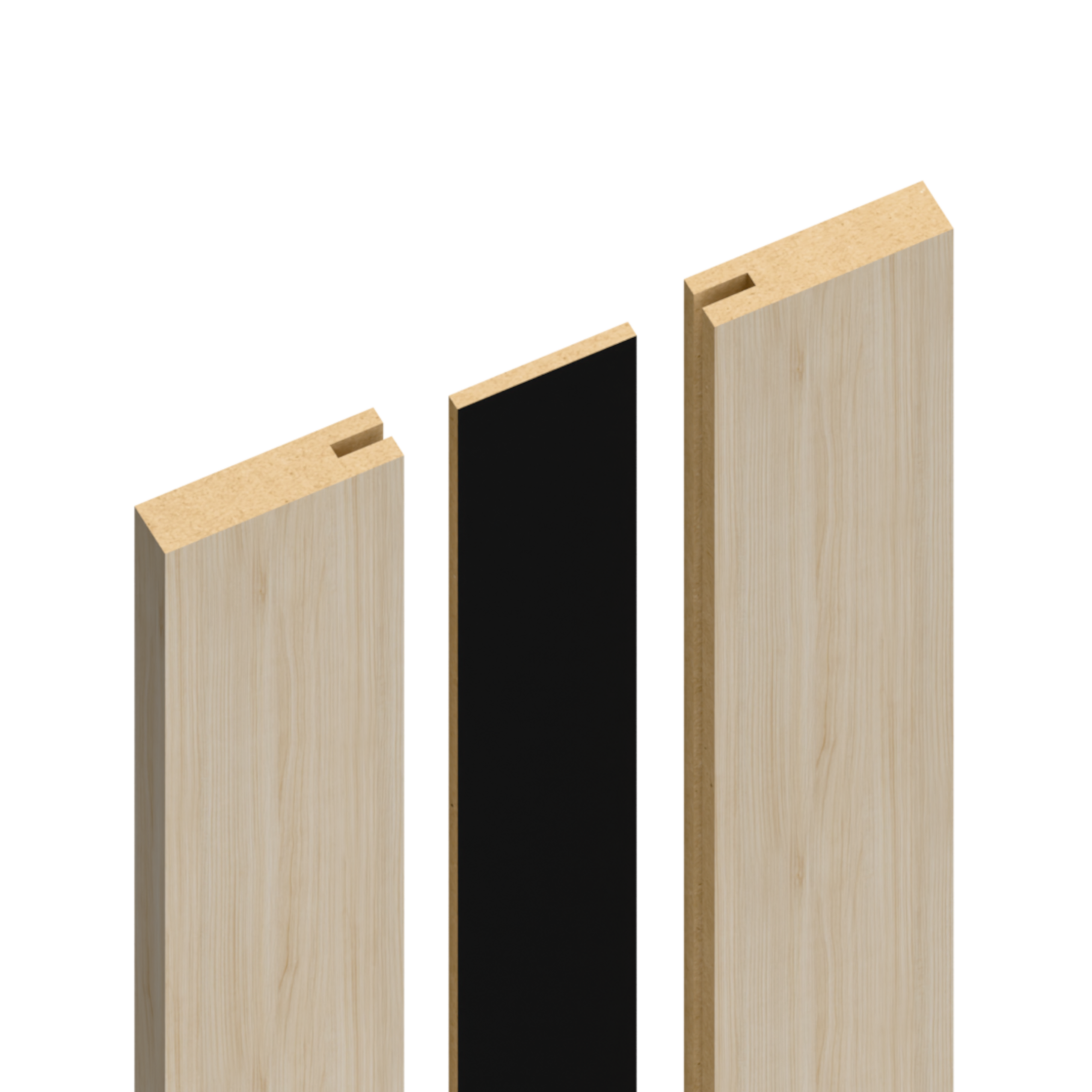 Panele ścienne modułowe pełne 265x15 cm Dąb Biszkopt HDF - 7