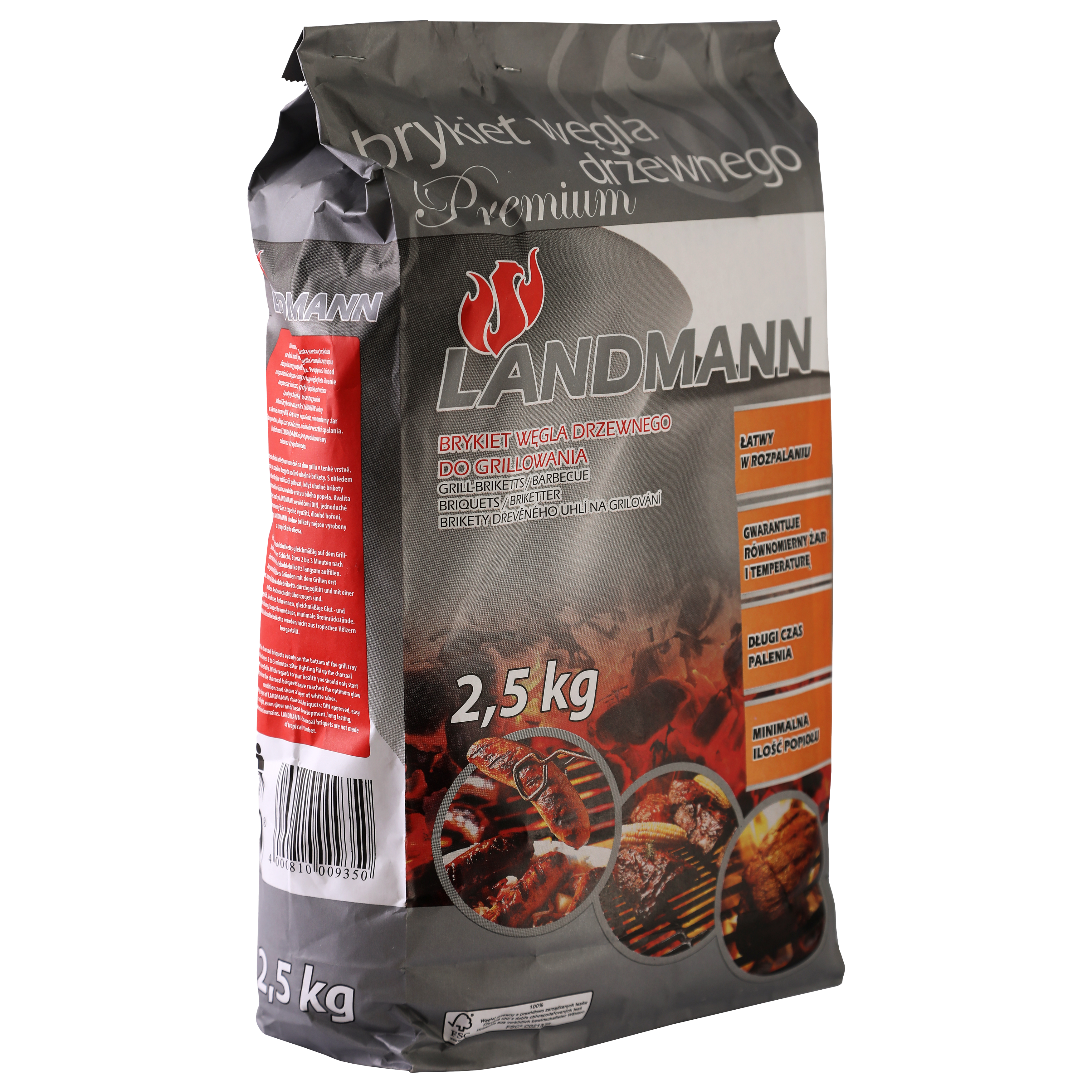 Brykiet z węgla drzewnego 2.5kg Landmann