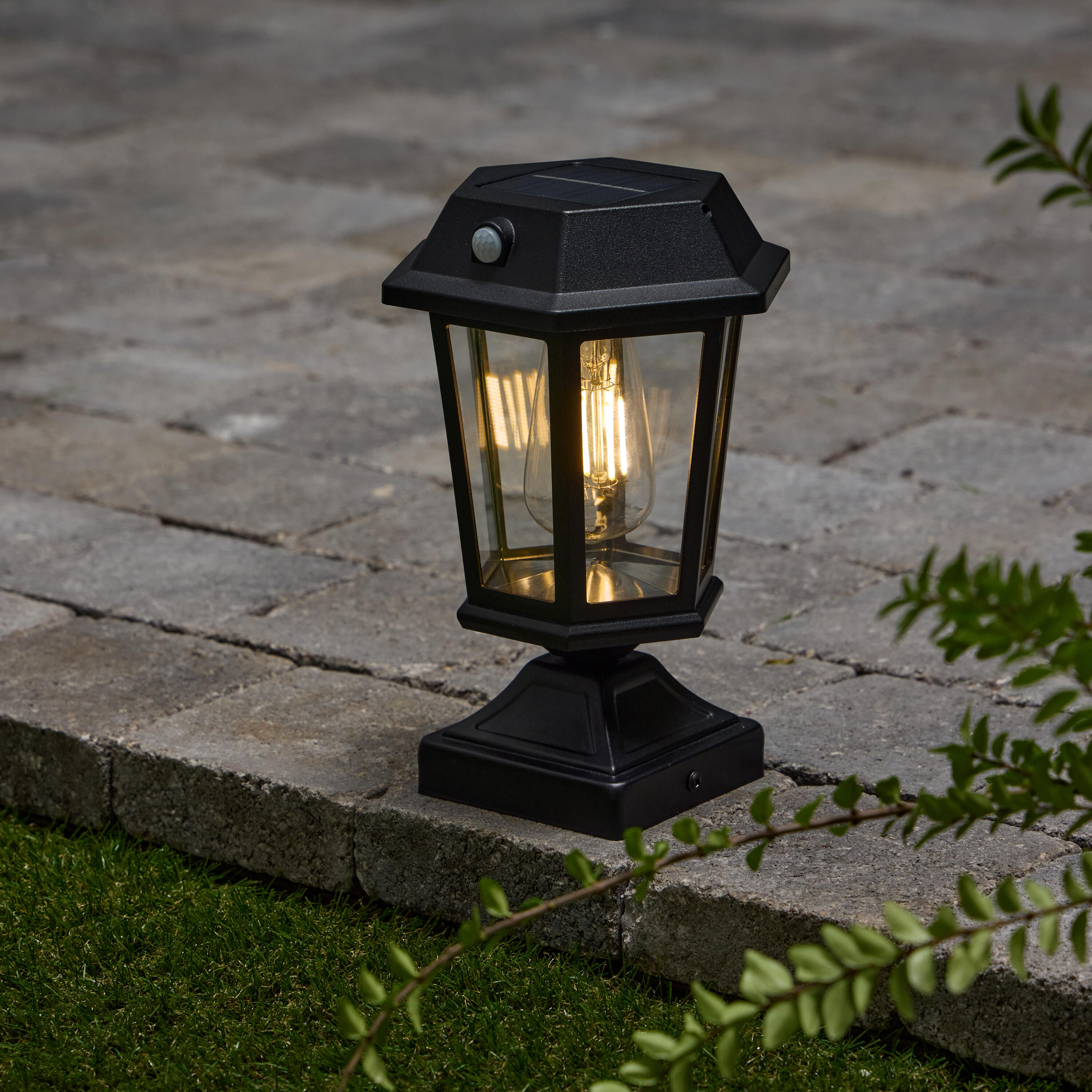 Aplique solar 3en1 alcudia inspire negro 180lm blanco cálido ip44