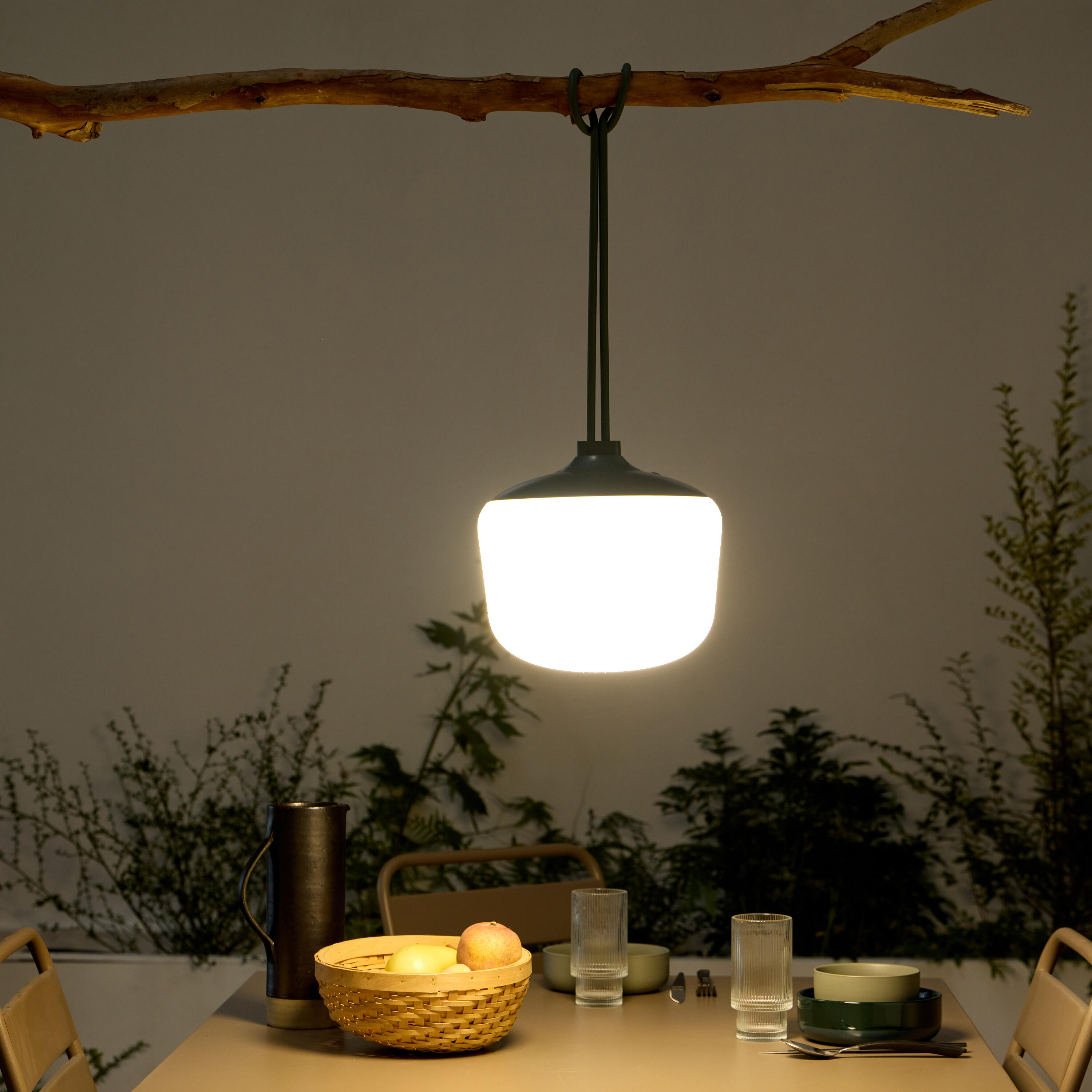 Baliza de jardín LED exterior Luno INSPIRE 144.8 cm 2000 lm verde resistencia IP65 - 4