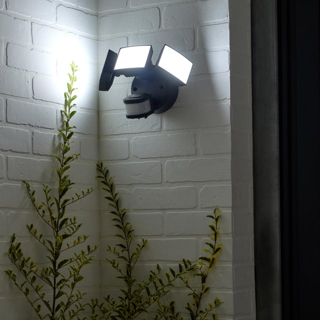 Projetor para exterior com lâmpada Bastia 4200lm 6500K preto Inspire