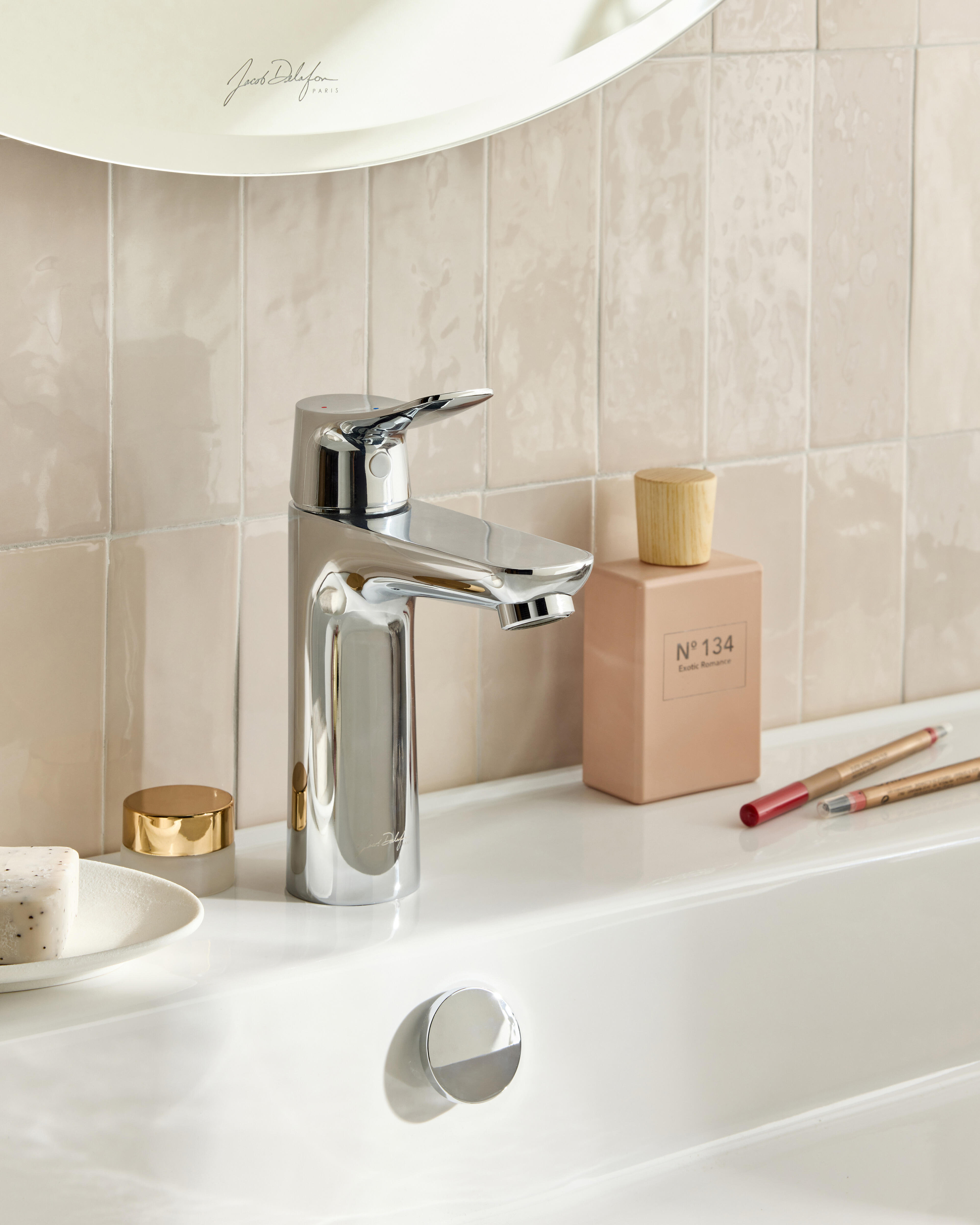 Mitigeur de lavabo M chrome, Aurore, JACOB DELAFON - 2